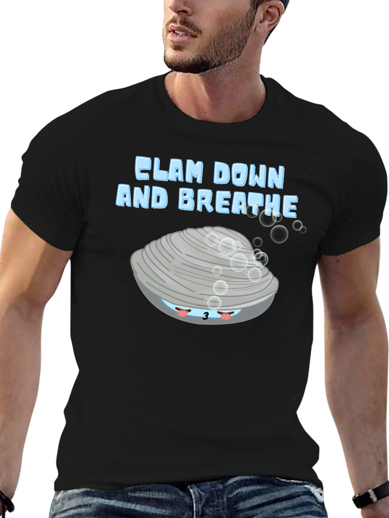 Clam Down & Breathe Graphic T-Shirt