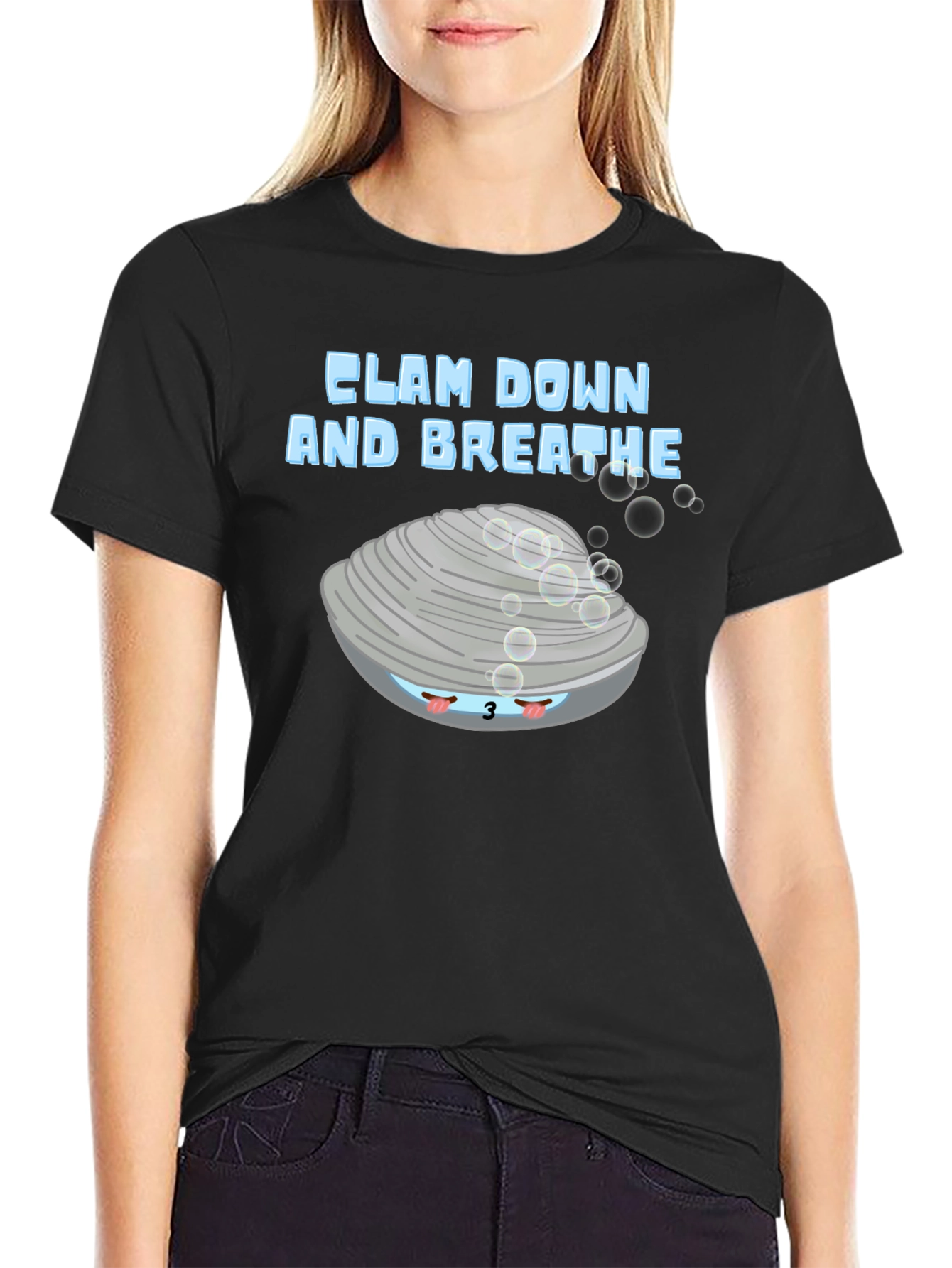 Clam Down & Breathe Graphic T-Shirt
