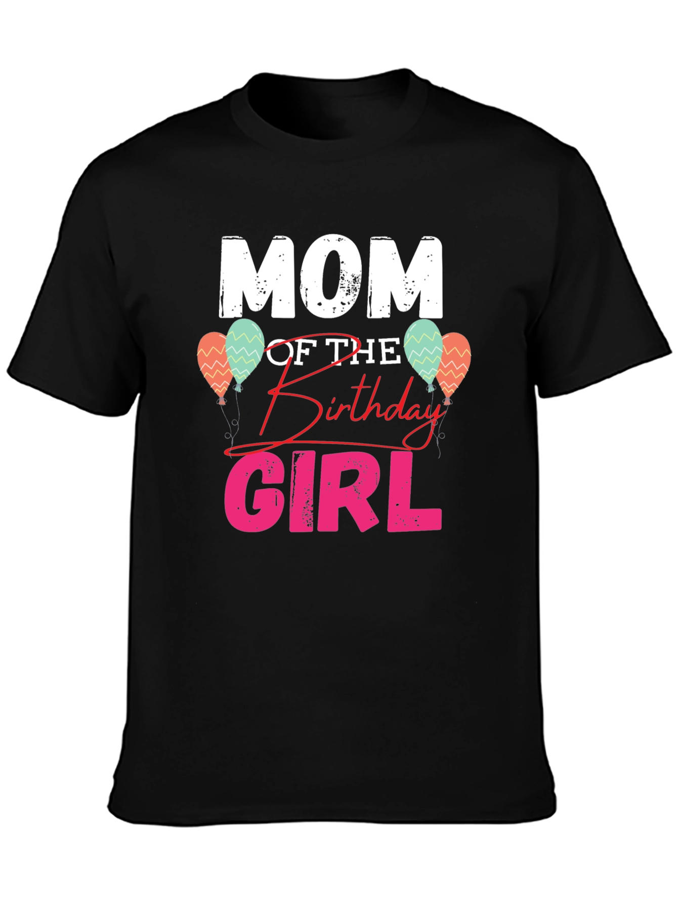 Mom of the Birthday Girl Graphic T-Shirt