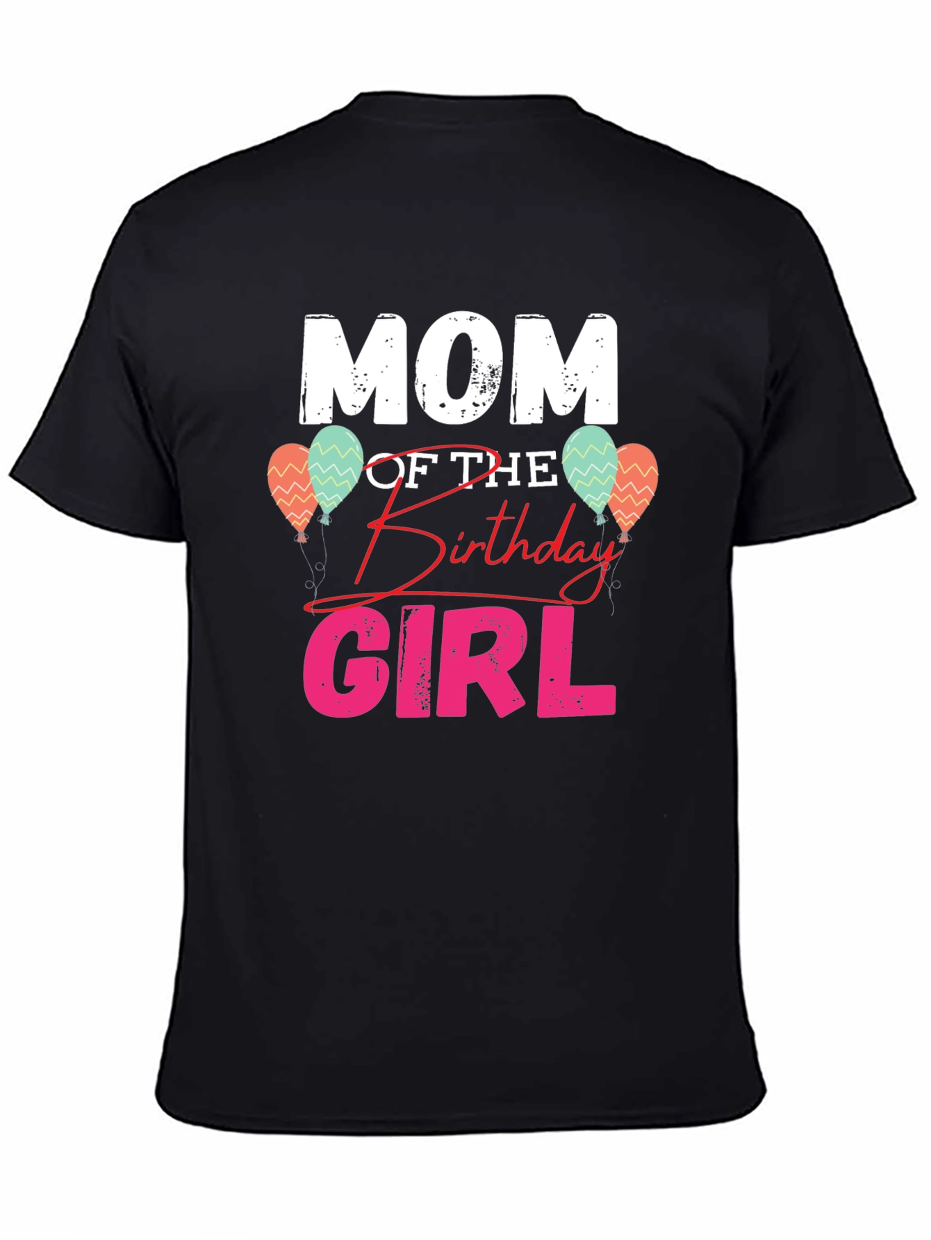 Mom of the Birthday Girl Graphic T-Shirt