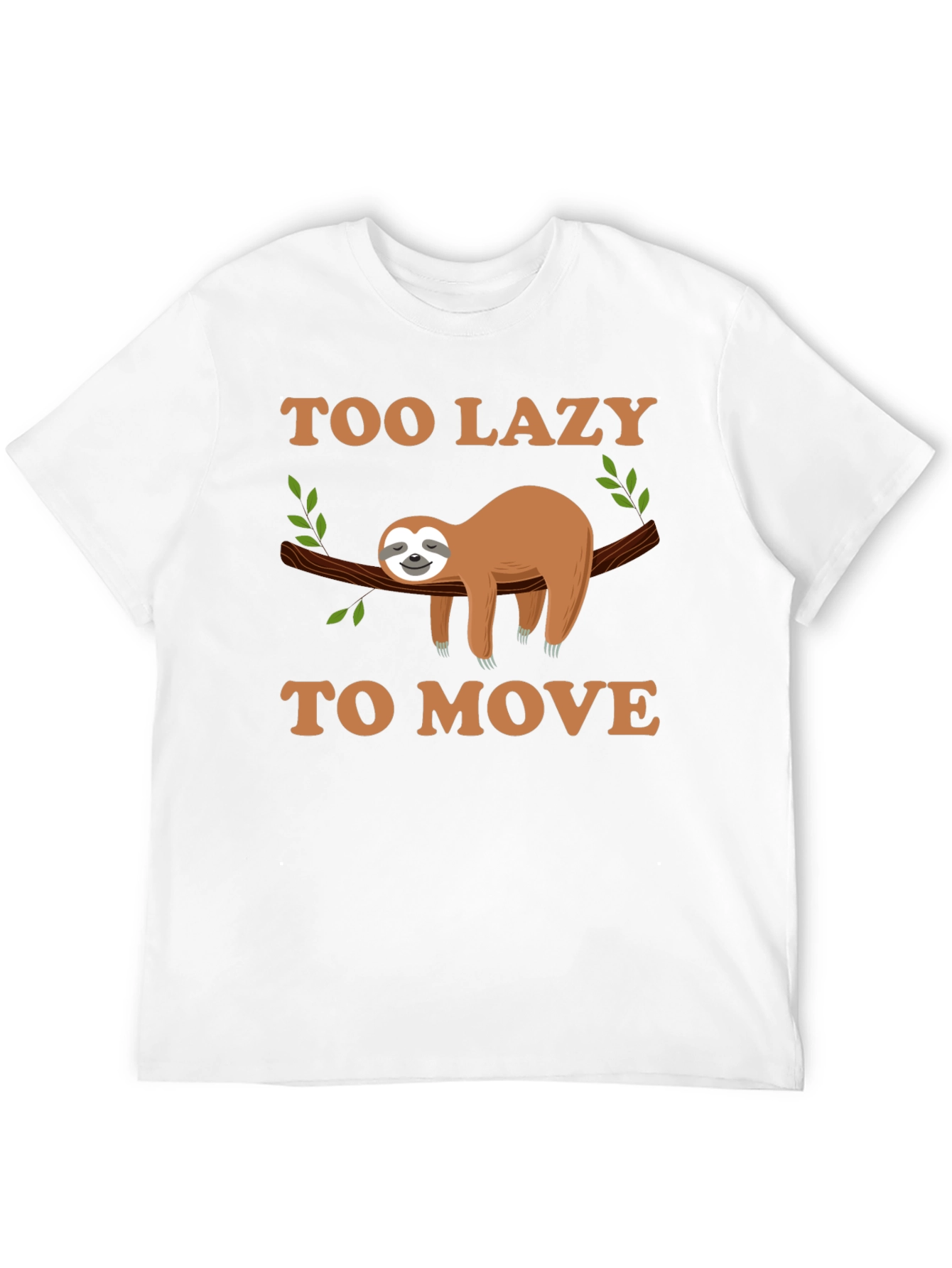 Too Lazy to Move Sloth Graphic Tee