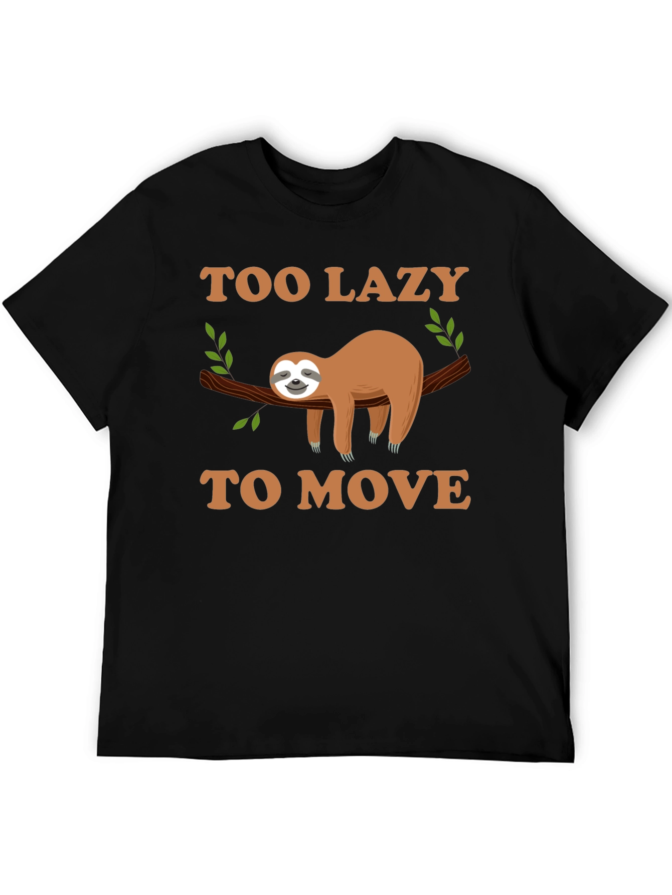 Too Lazy to Move Sloth Graphic Tee