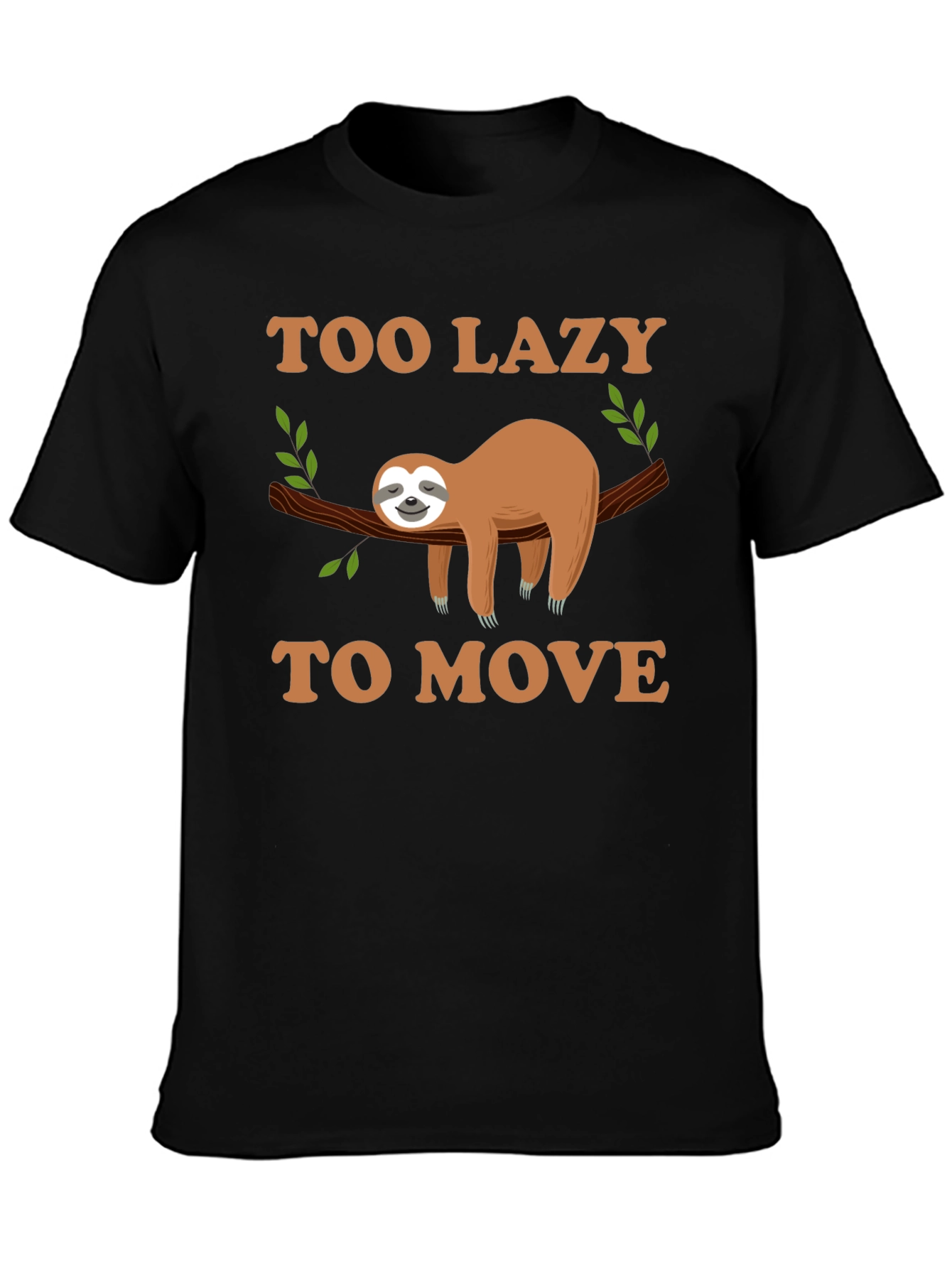 Too Lazy to Move Sloth Graphic Tee