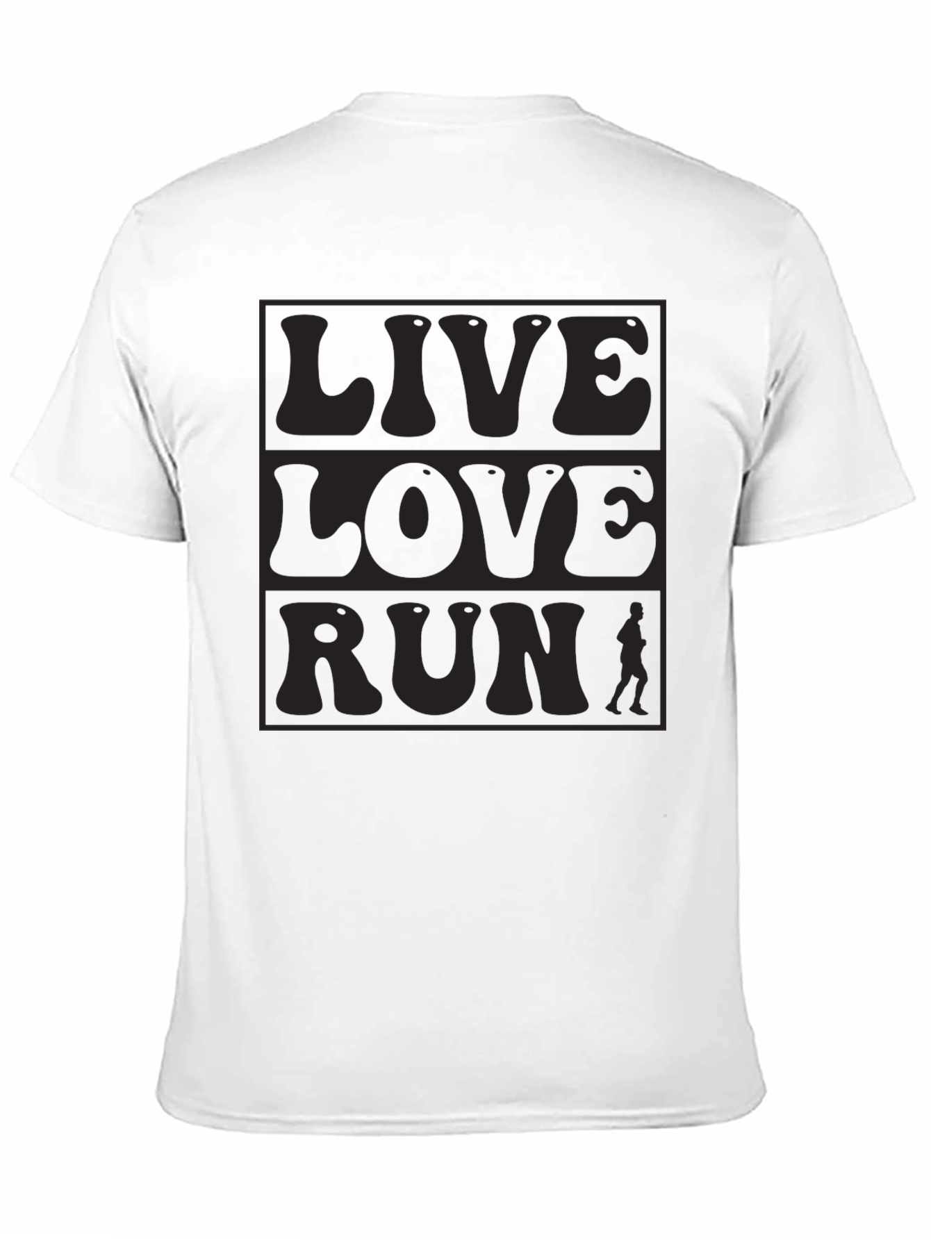 Live Love Run Graphic Tee - Black