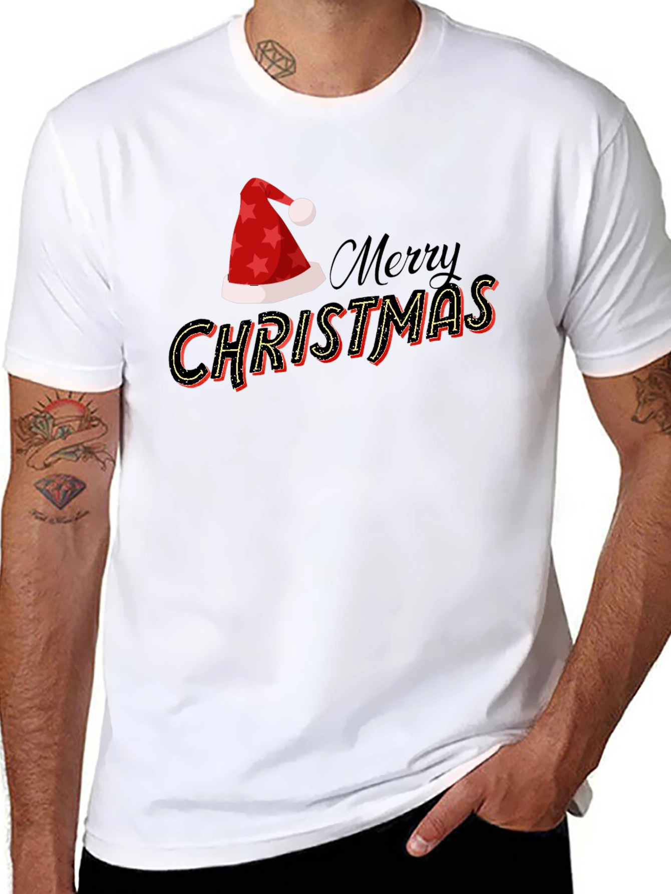 Merry Christmas Graphic Tee - Holiday Style