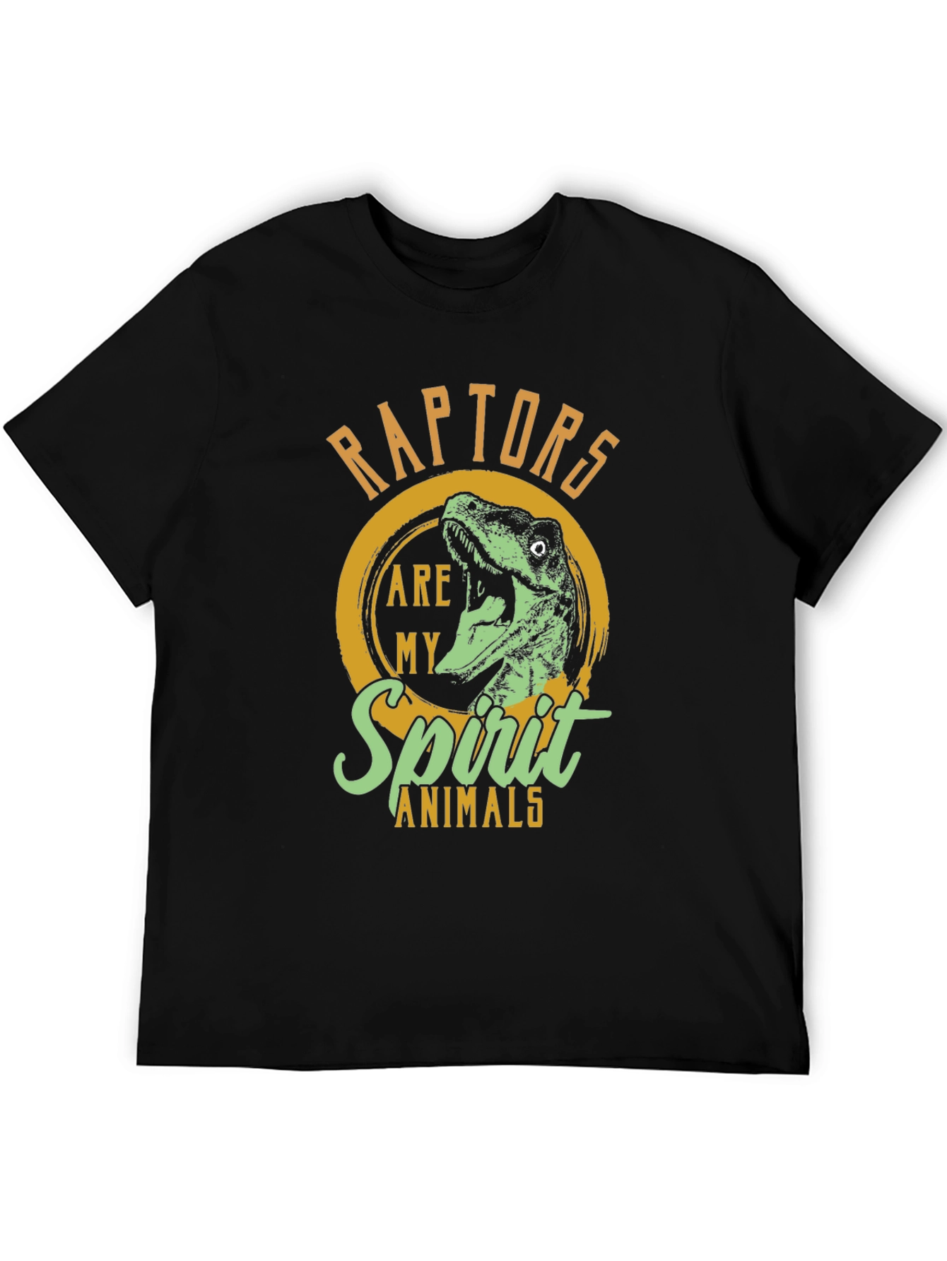 Raptor Spirit Animal Graphic Tee - Black