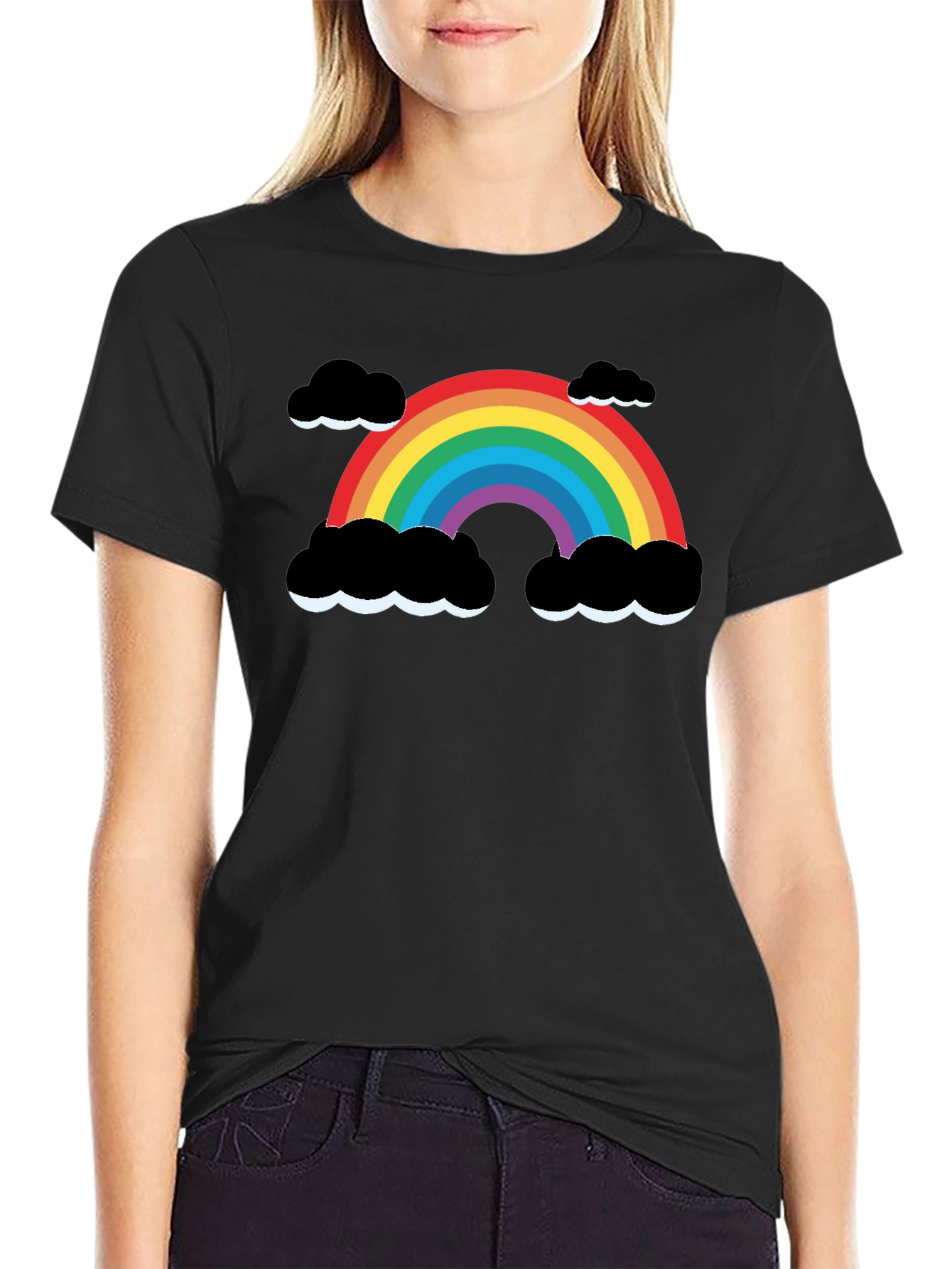 Rainbow Cloud Graphic T-Shirt