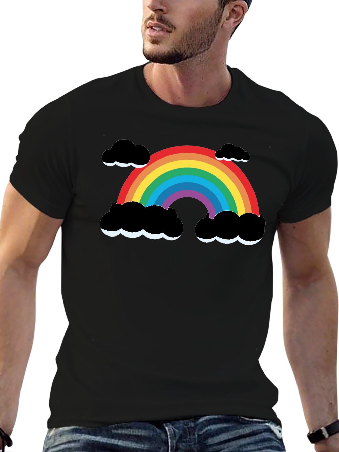 Rainbow Cloud Graphic T-Shirt