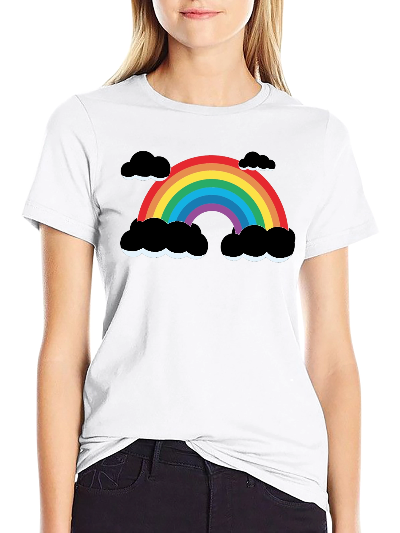 Rainbow Cloud Graphic T-Shirt