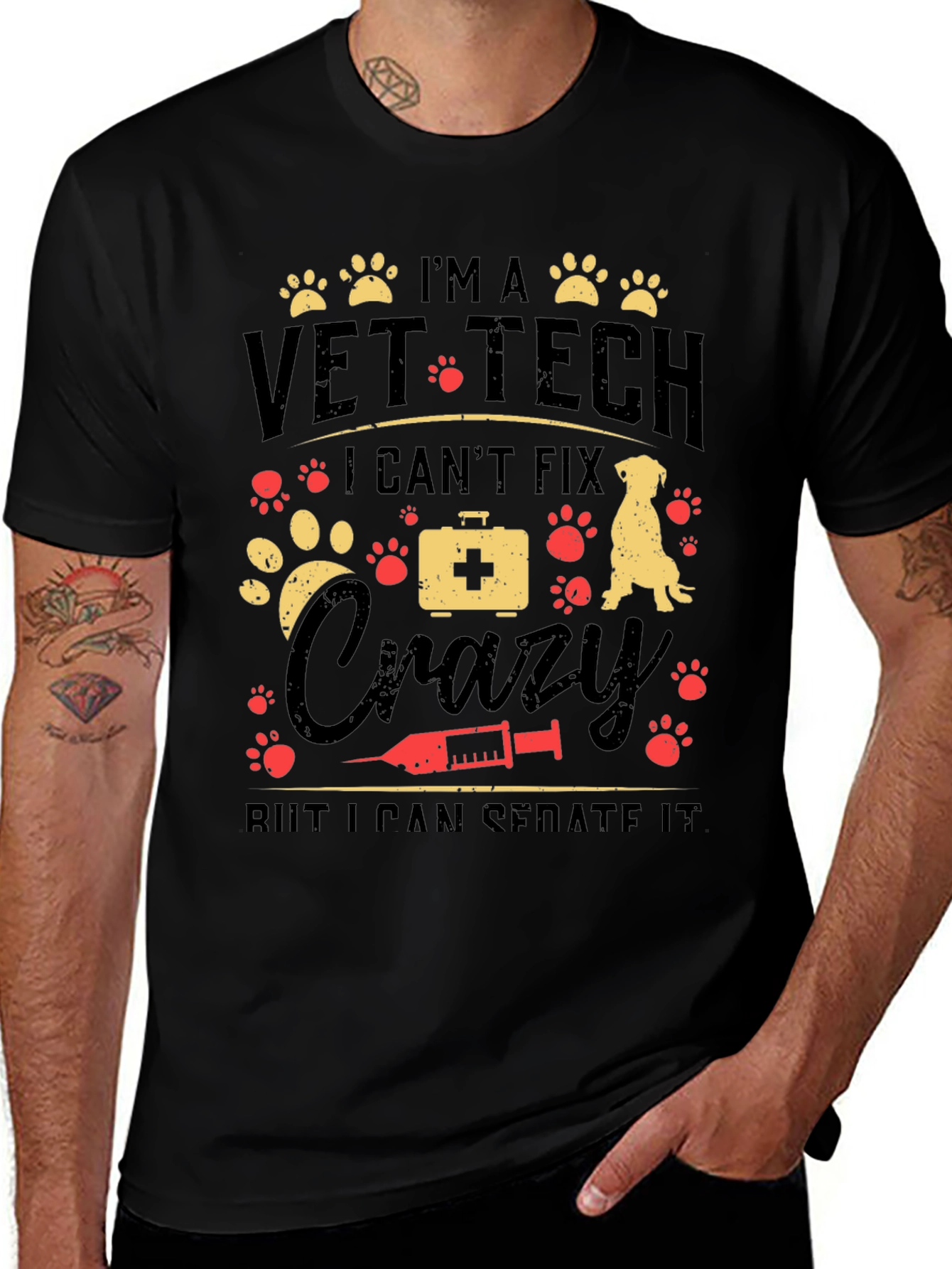 Vet Tech Crazy Sedate T-Shirt