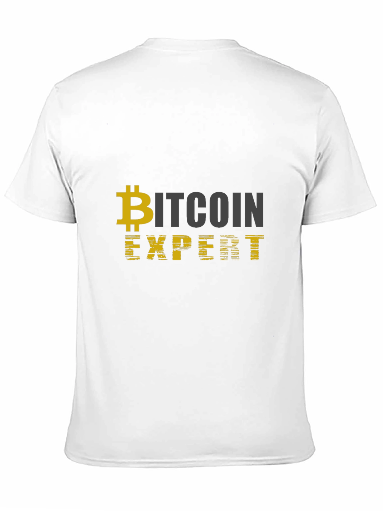 Bitcoin Expert Black T-Shirt Cryptocurrency Design