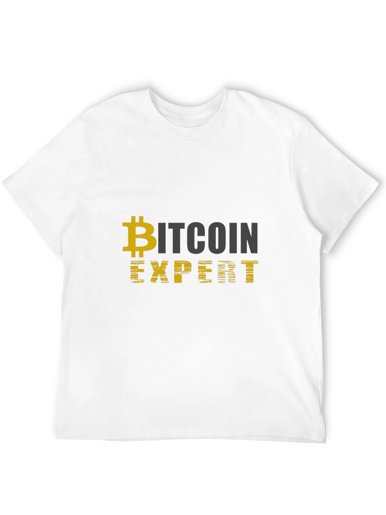 Bitcoin Expert Black T-Shirt Cryptocurrency Design