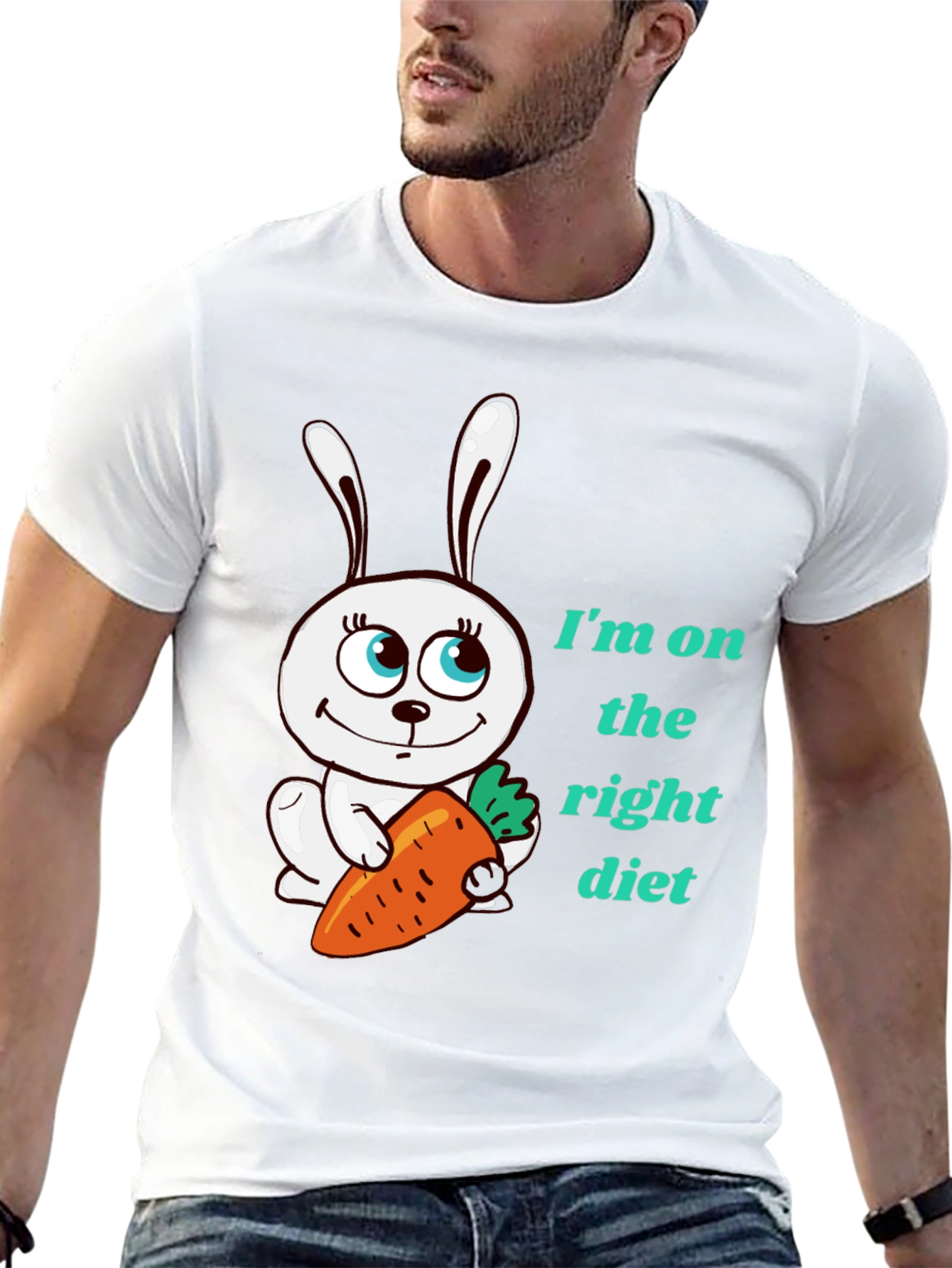 Funny Rabbit Diet T-Shirt