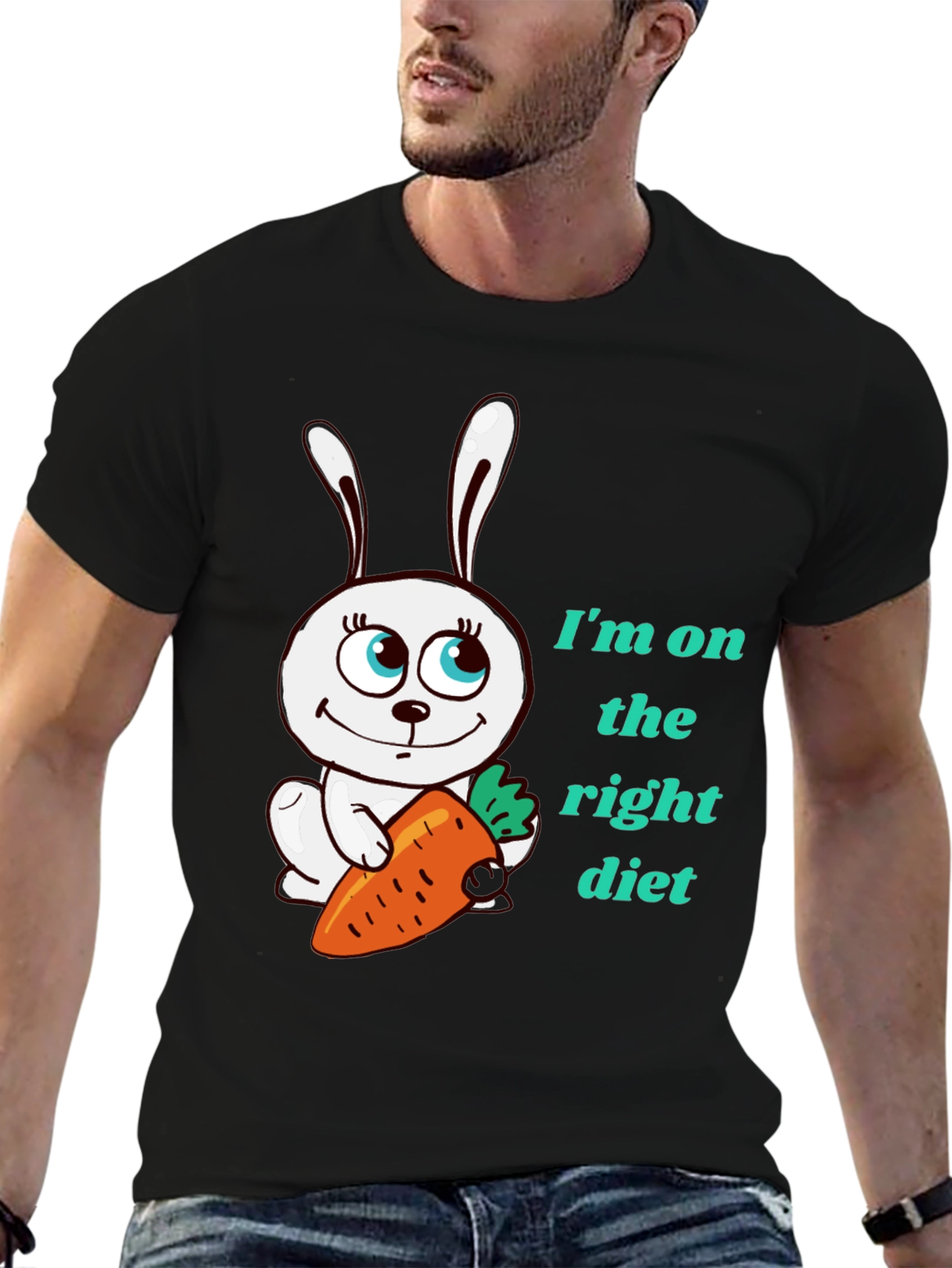 Funny Rabbit Diet T-Shirt