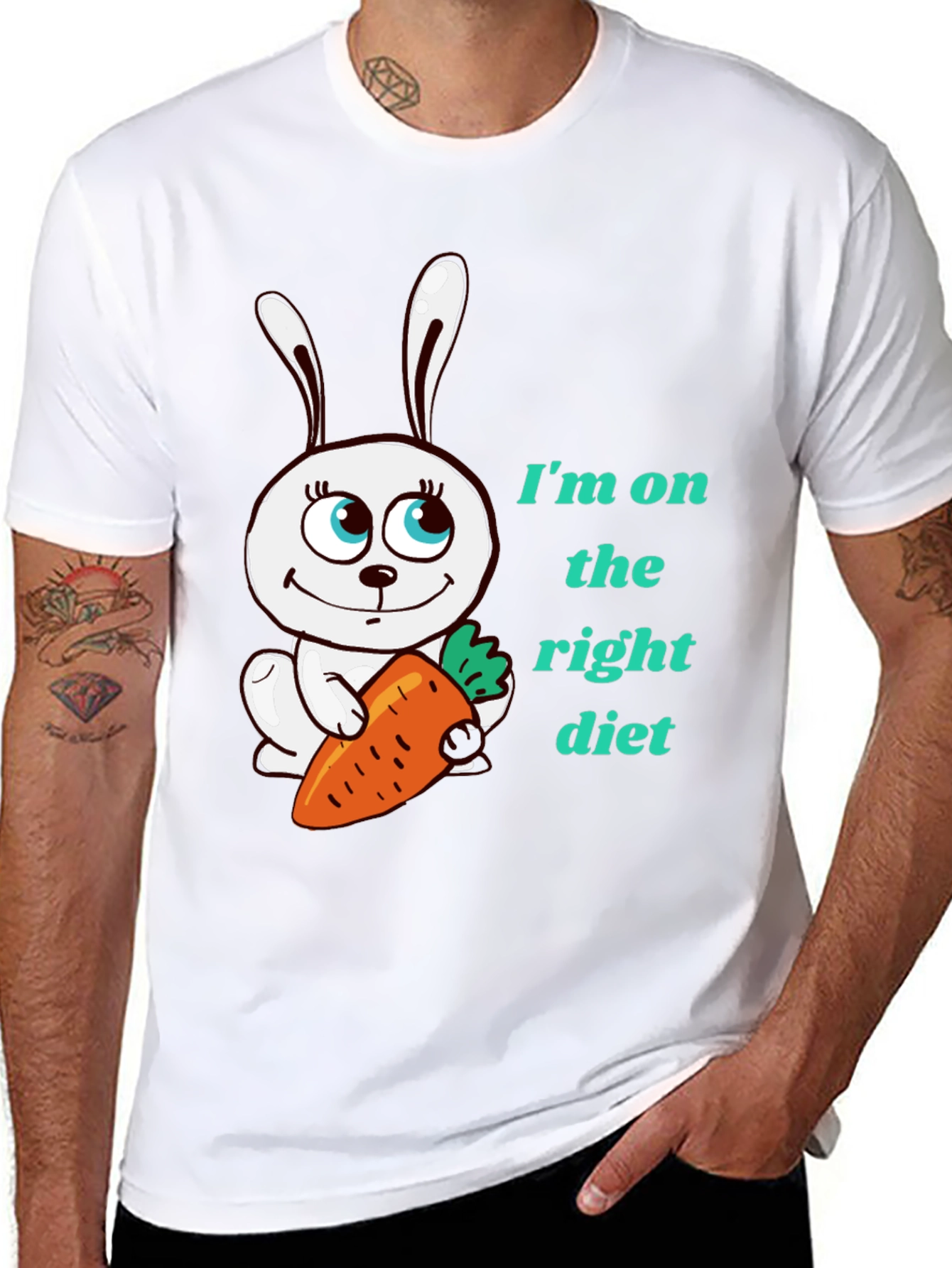 Funny Rabbit Diet T-Shirt