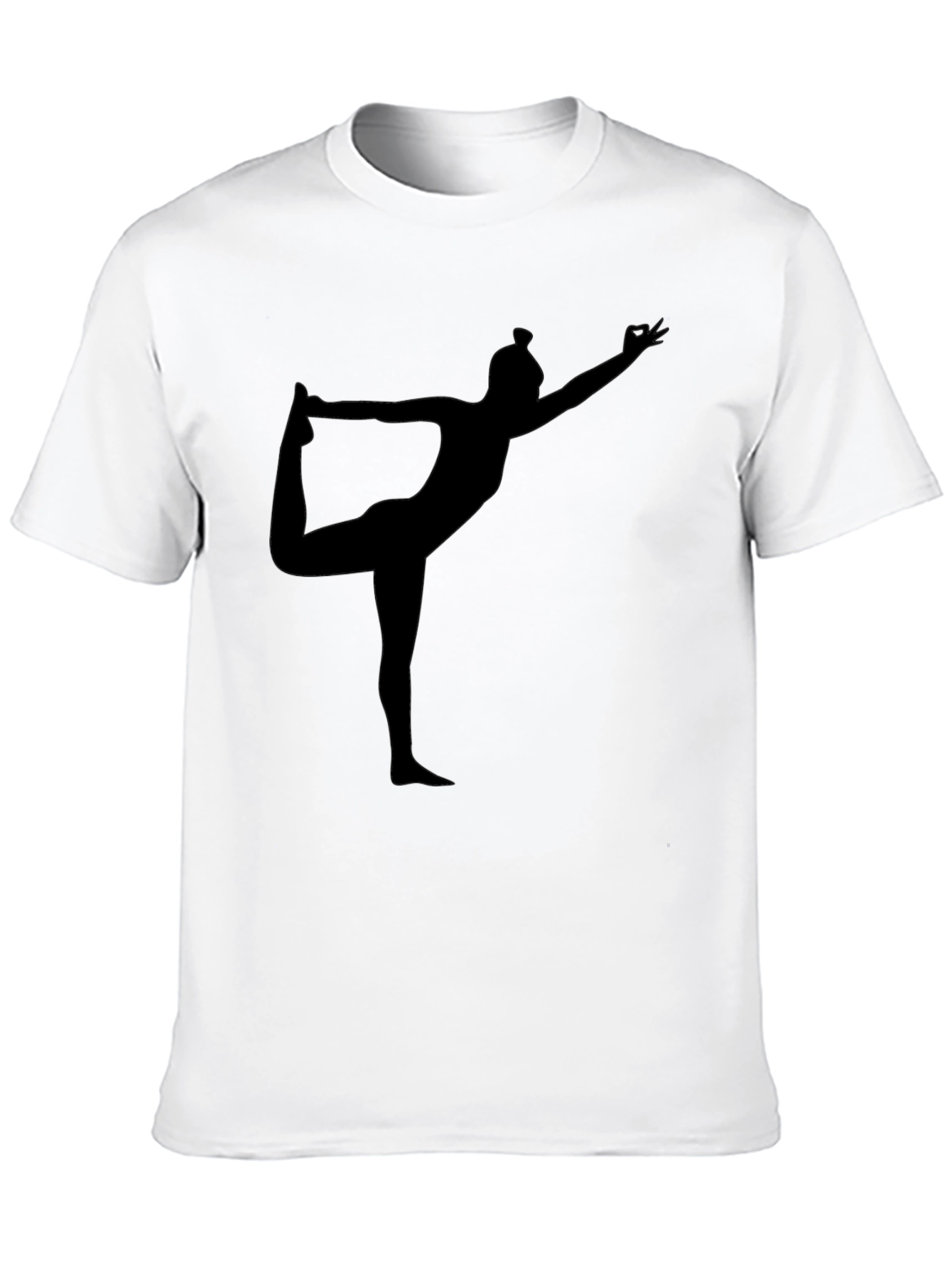 Yoga Silhouette Black T-Shirt