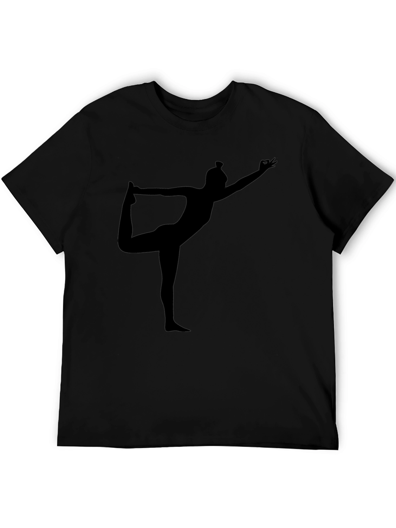 Yoga Silhouette Black T-Shirt