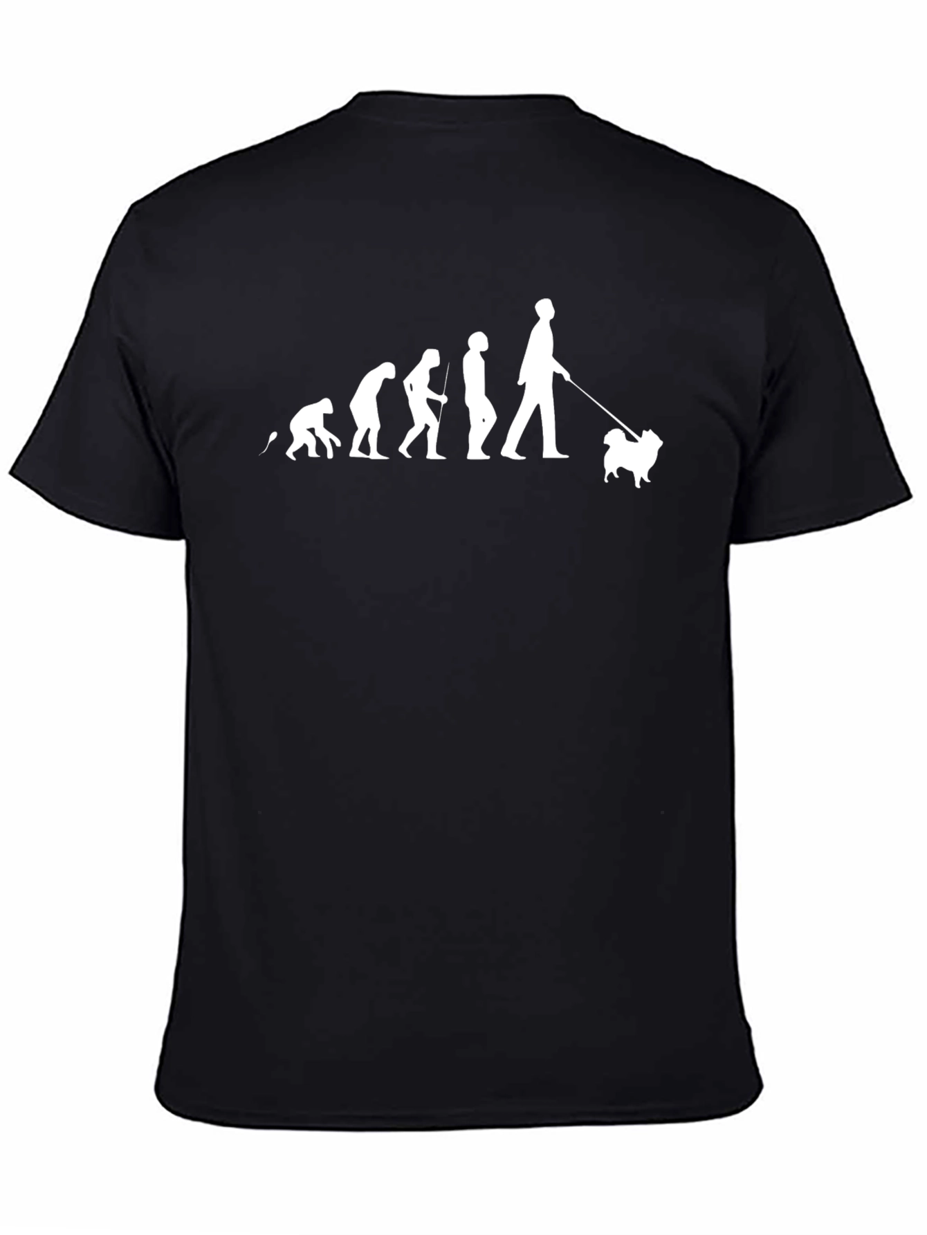 Evolution of Dog Lover Black T-Shirt