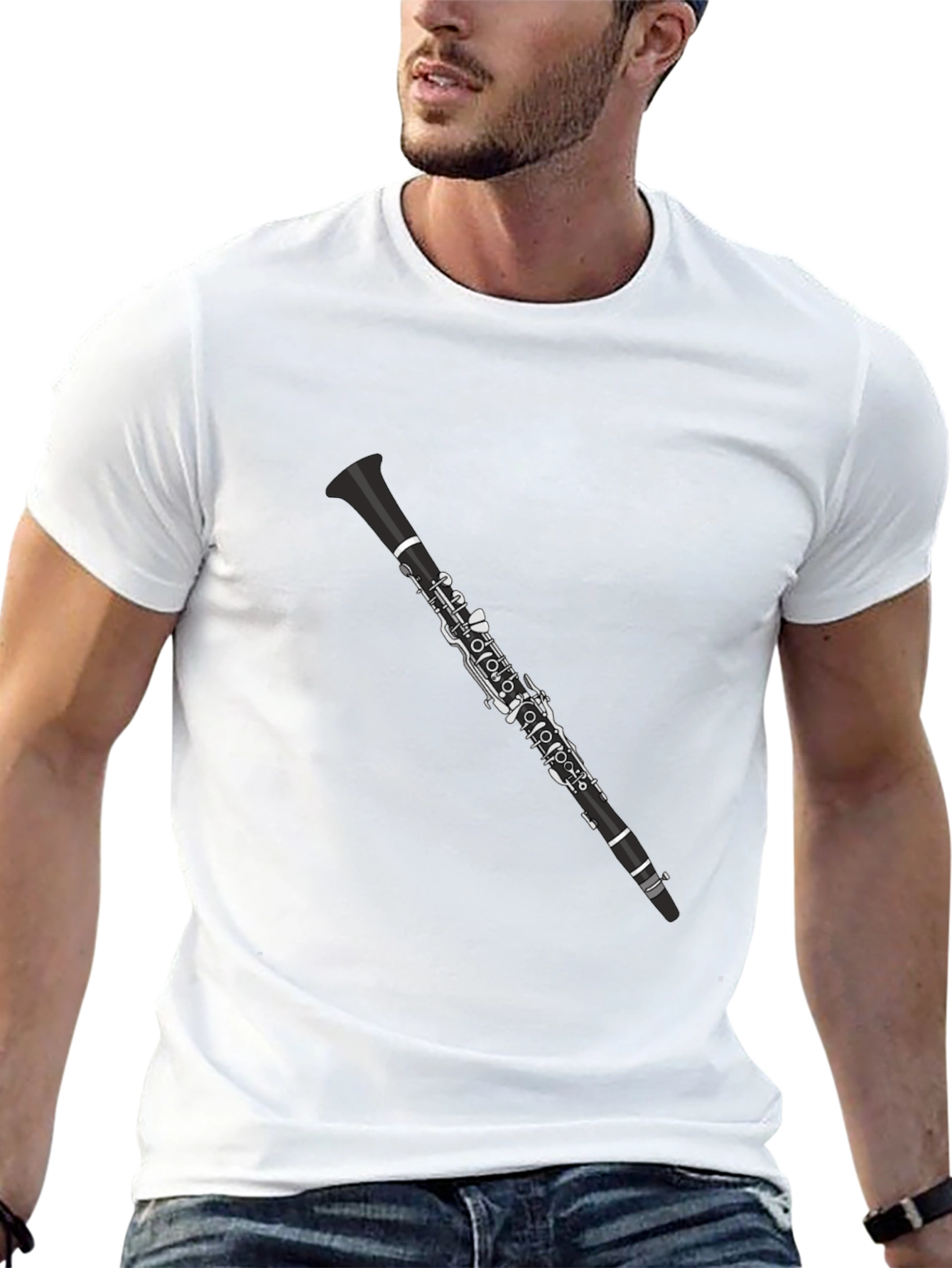 Clarinet Graphic T-Shirt - Music Lover Tee
