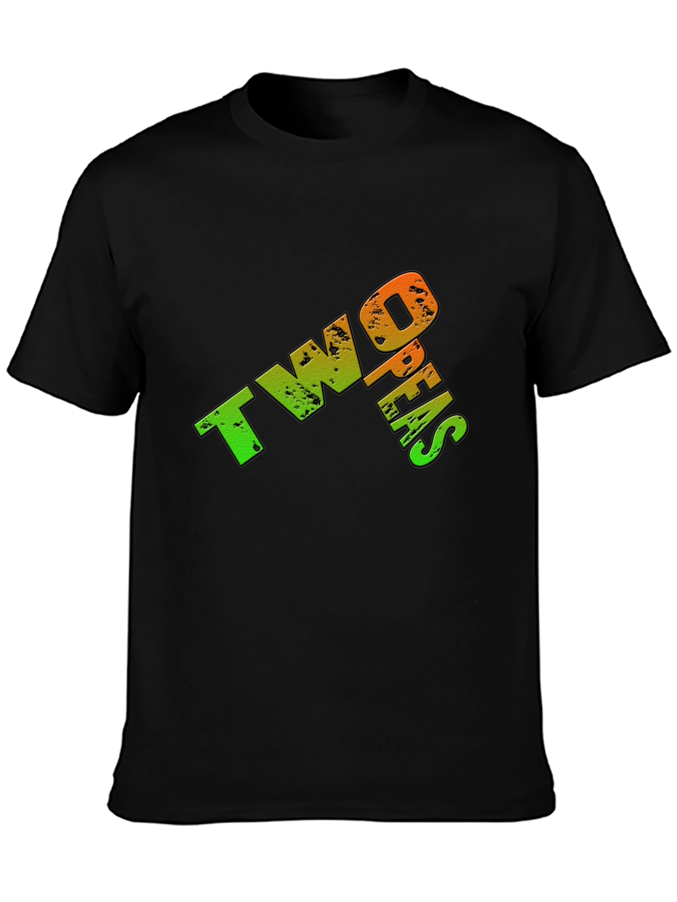 Two Peas Graphic T-Shirt - Casual Black Tee