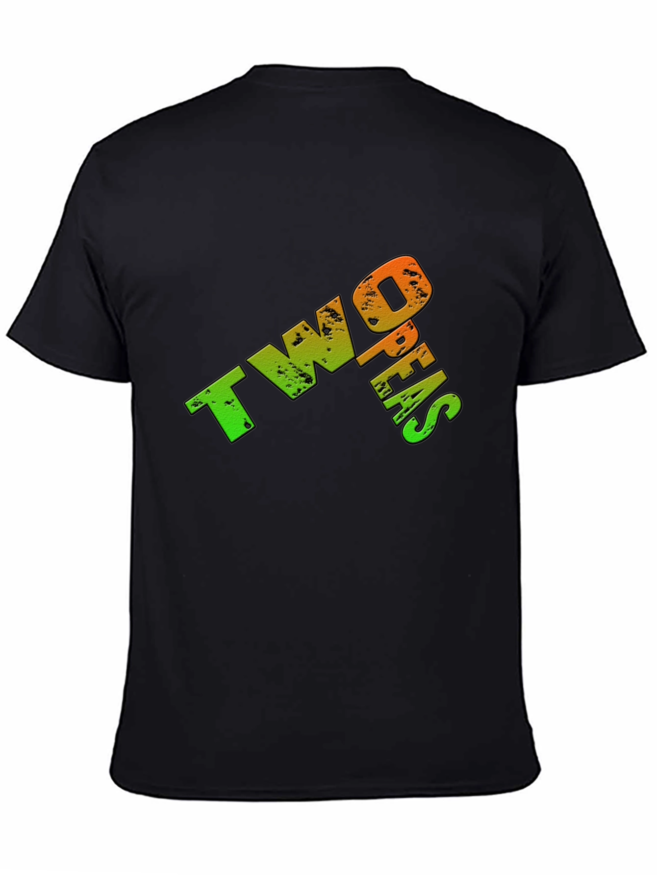 Two Peas Graphic T-Shirt - Casual Black Tee