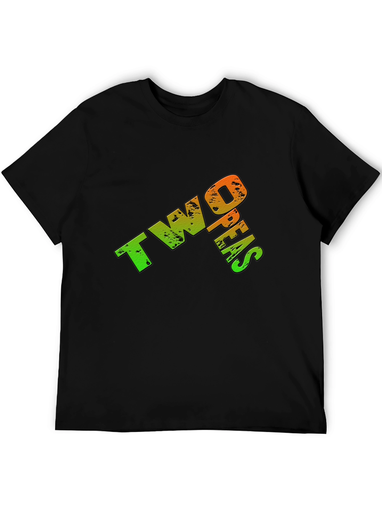 Two Peas Graphic T-Shirt - Casual Black Tee