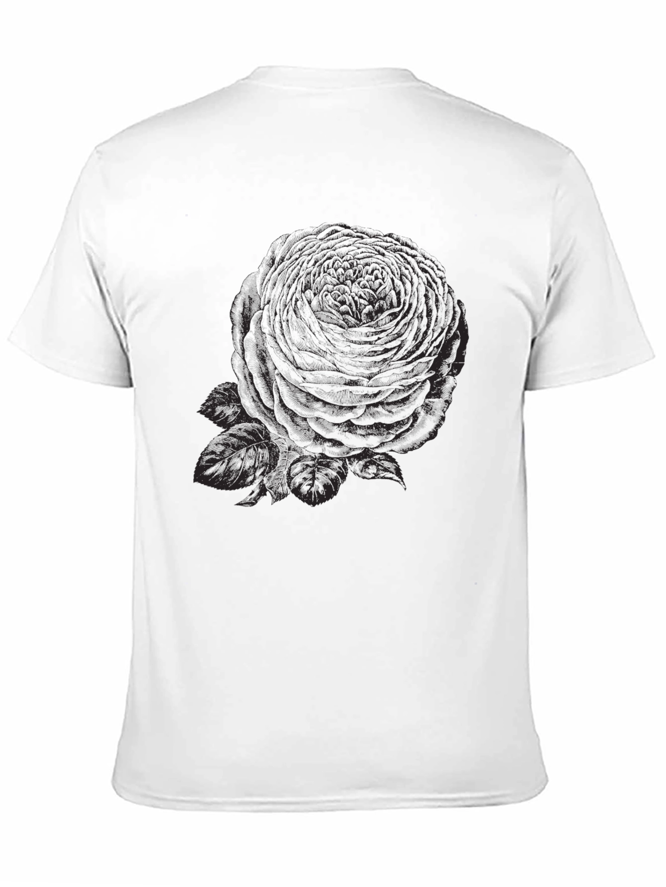 Black Rose Graphic Tee - Mens Casual Style
