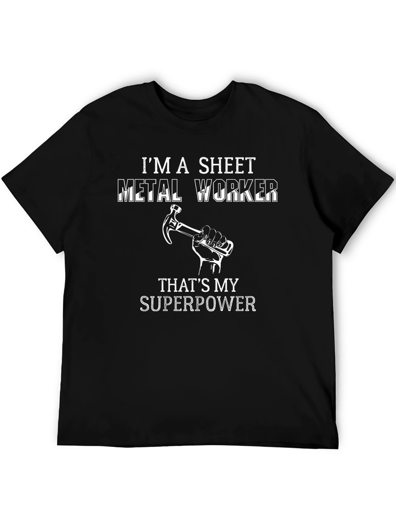 Sheet Metal Worker Superpower T-Shirt - Black