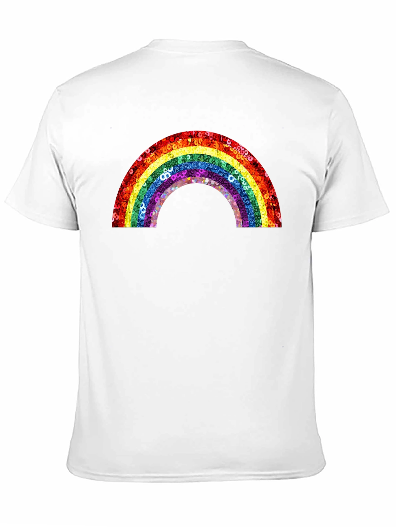 Rainbow Sequin Graphic Tee - Unisex