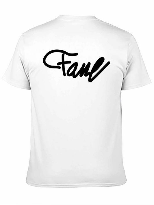 Fame Graphic Tee - Stylish Black Cotton T-Shirt