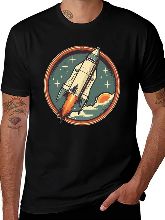 Retro Rocket T-Shirt - Blast Off in Style!