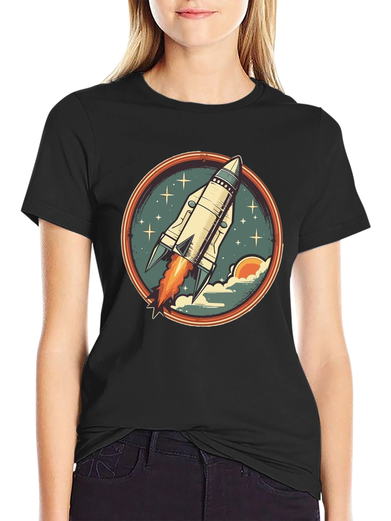 Retro Rocket T-Shirt - Blast Off in Style!