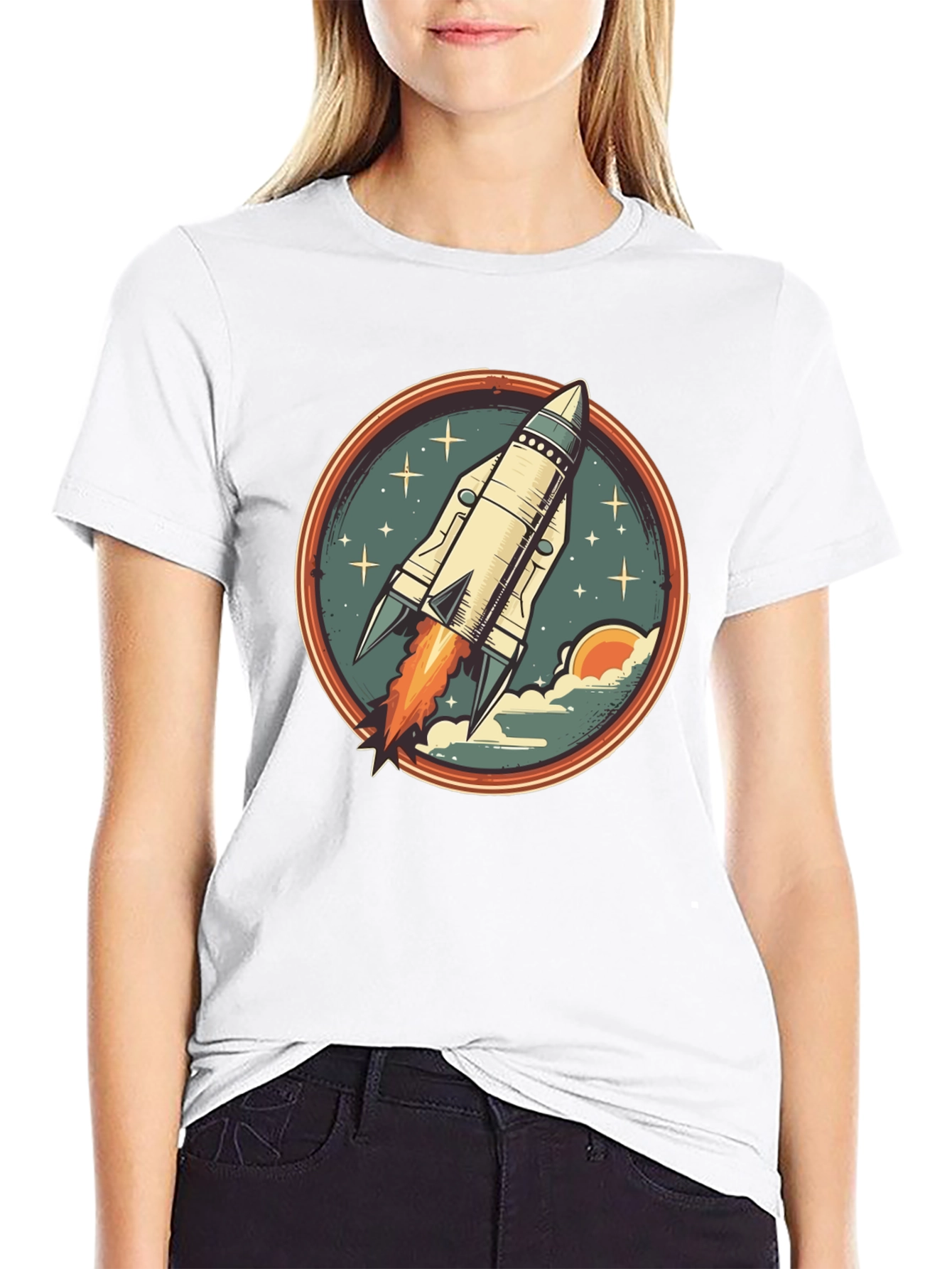 Retro Rocket T-Shirt - Blast Off in Style!