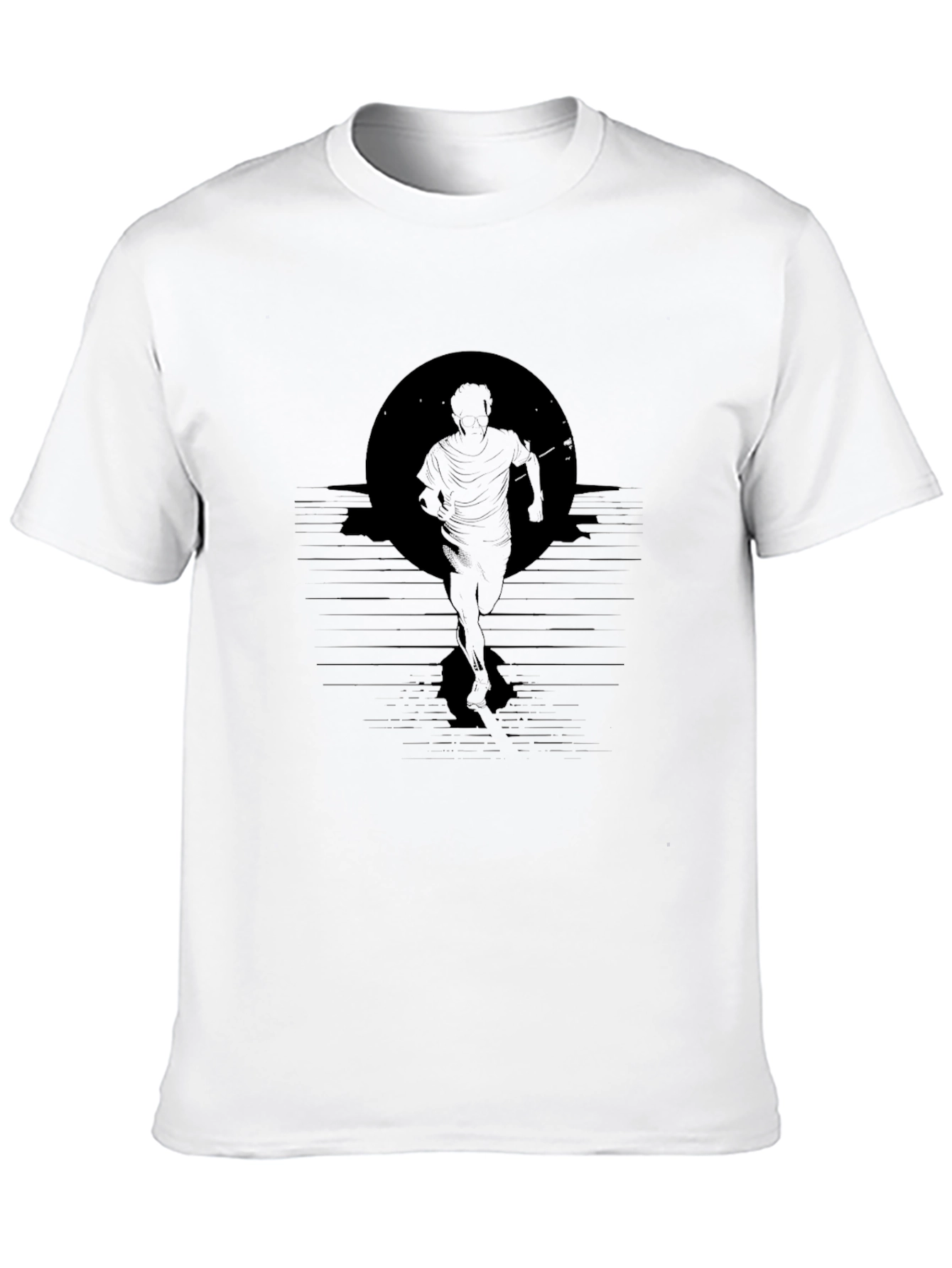 Silhouette Runner Graphic Tee - Black
