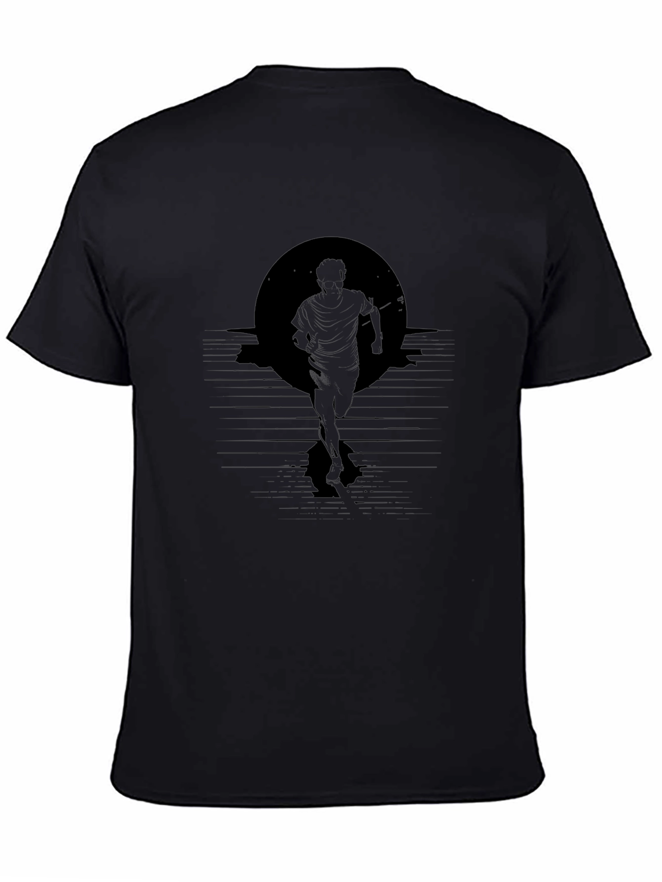 Silhouette Runner Graphic Tee - Black