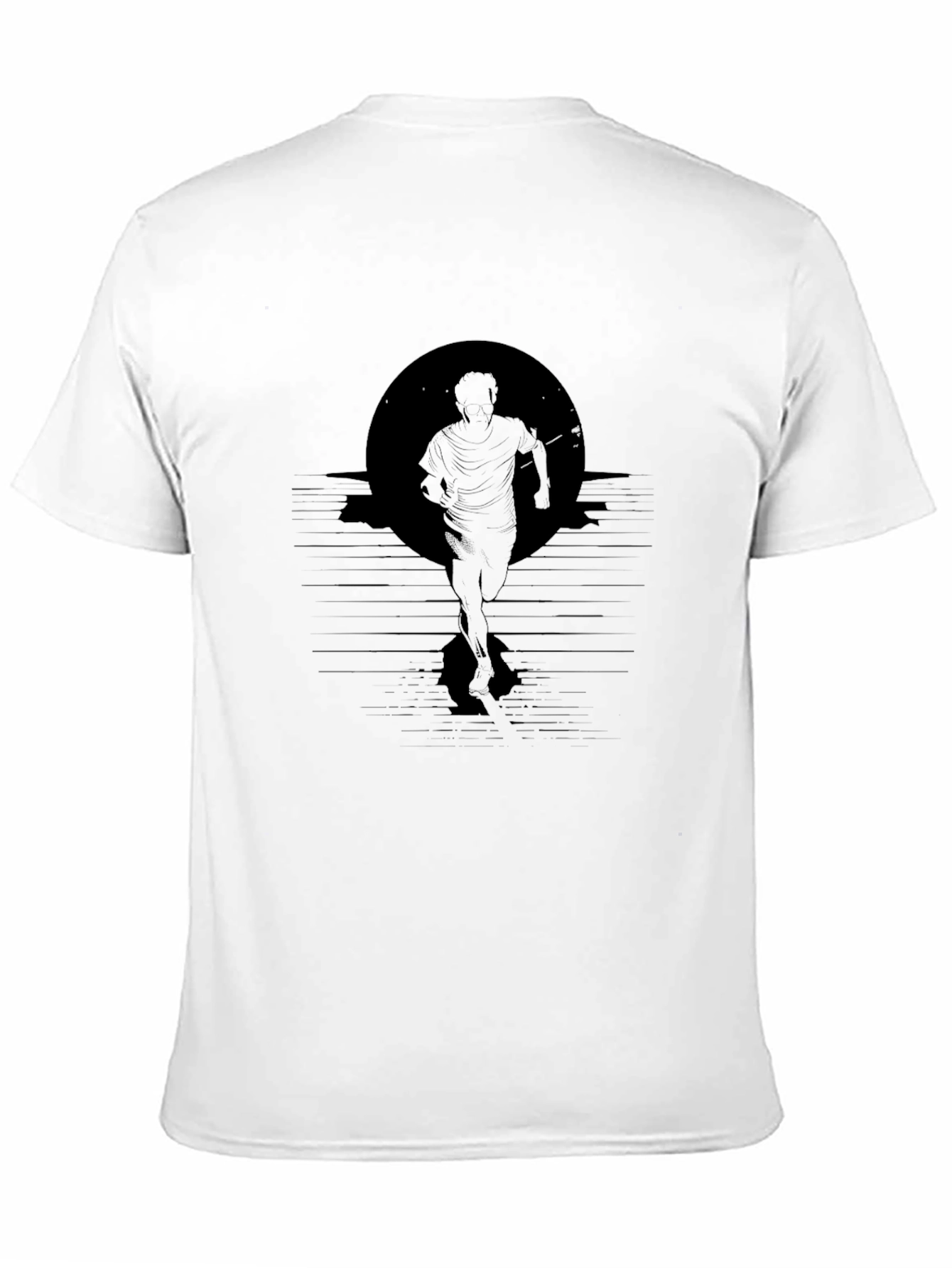 Silhouette Runner Graphic Tee - Black