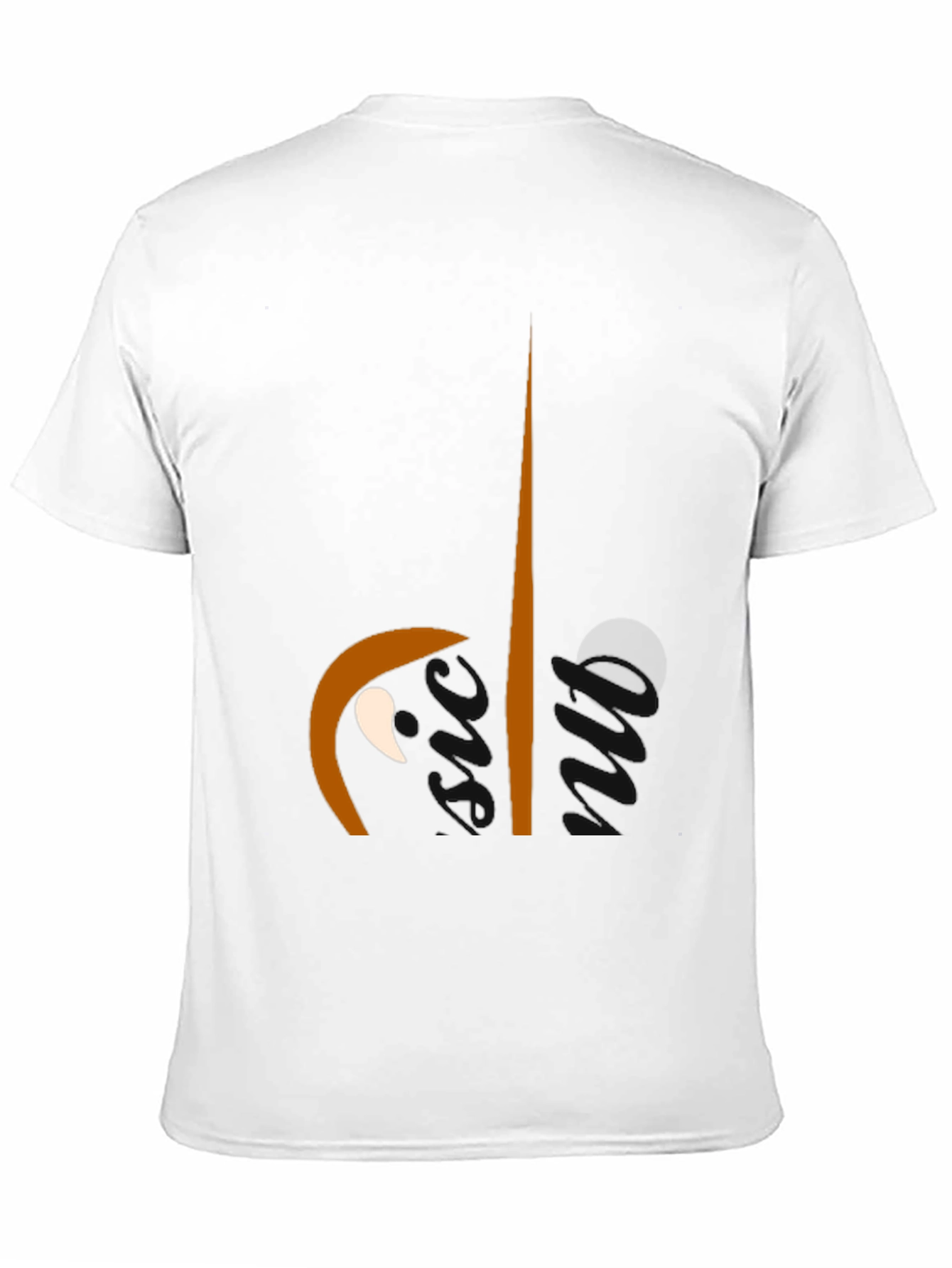 Abstract Face Graphic Black Tee