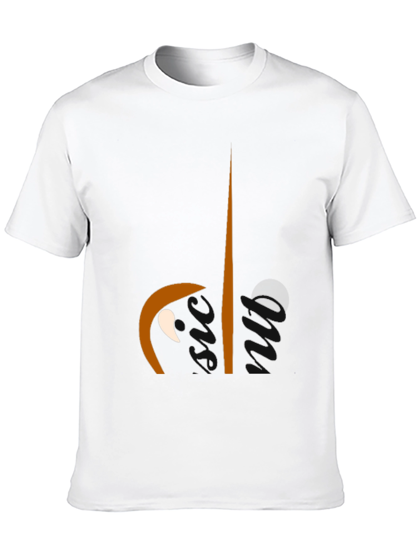 Abstract Face Graphic Black Tee