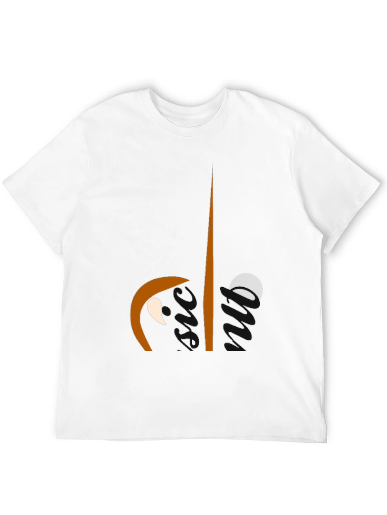 Abstract Face Graphic Black Tee