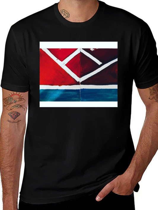 Abstract Geometric T-Shirt - Modern Art Tee