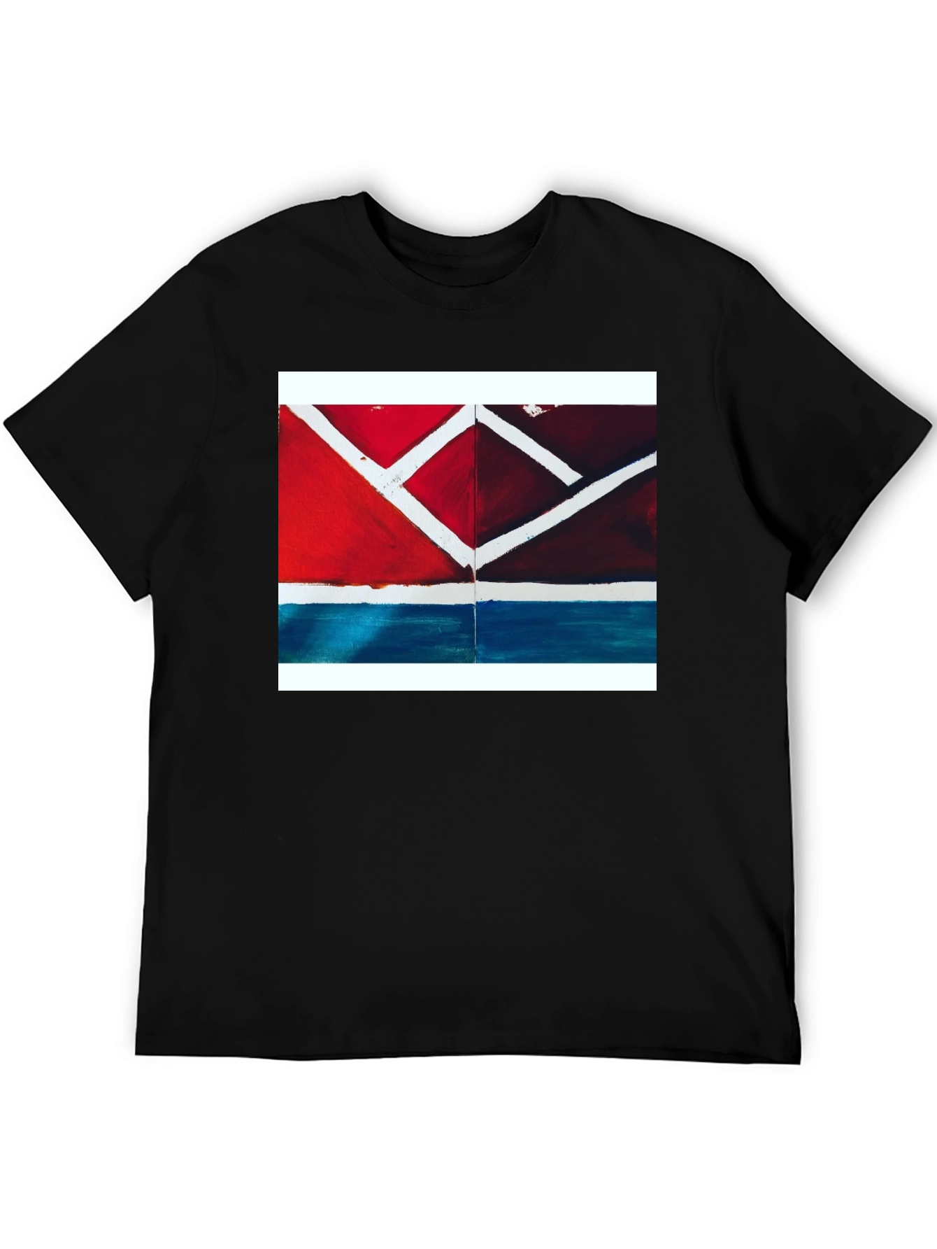 Abstract Geometric T-Shirt - Modern Art Tee
