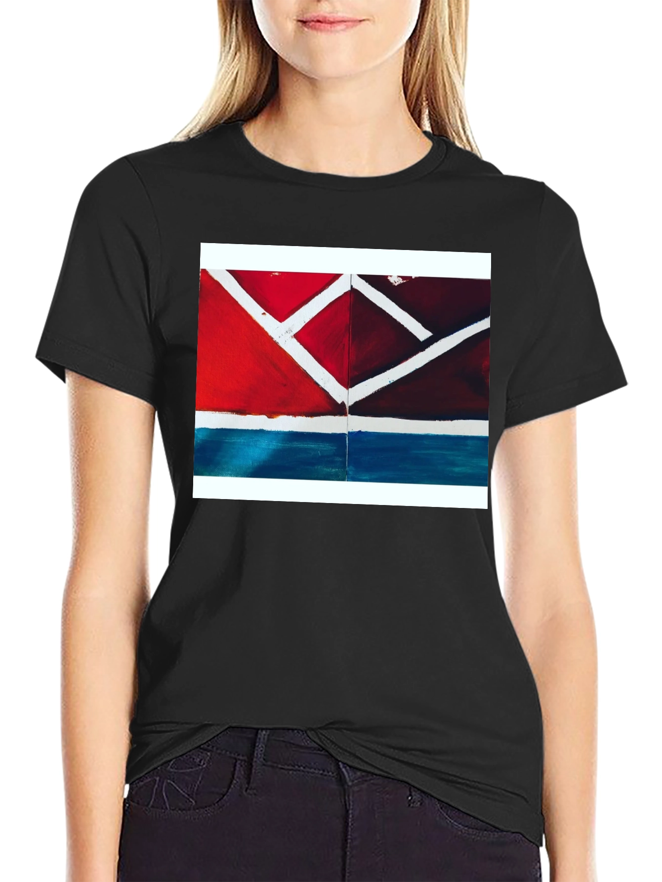 Abstract Geometric T-Shirt - Modern Art Tee