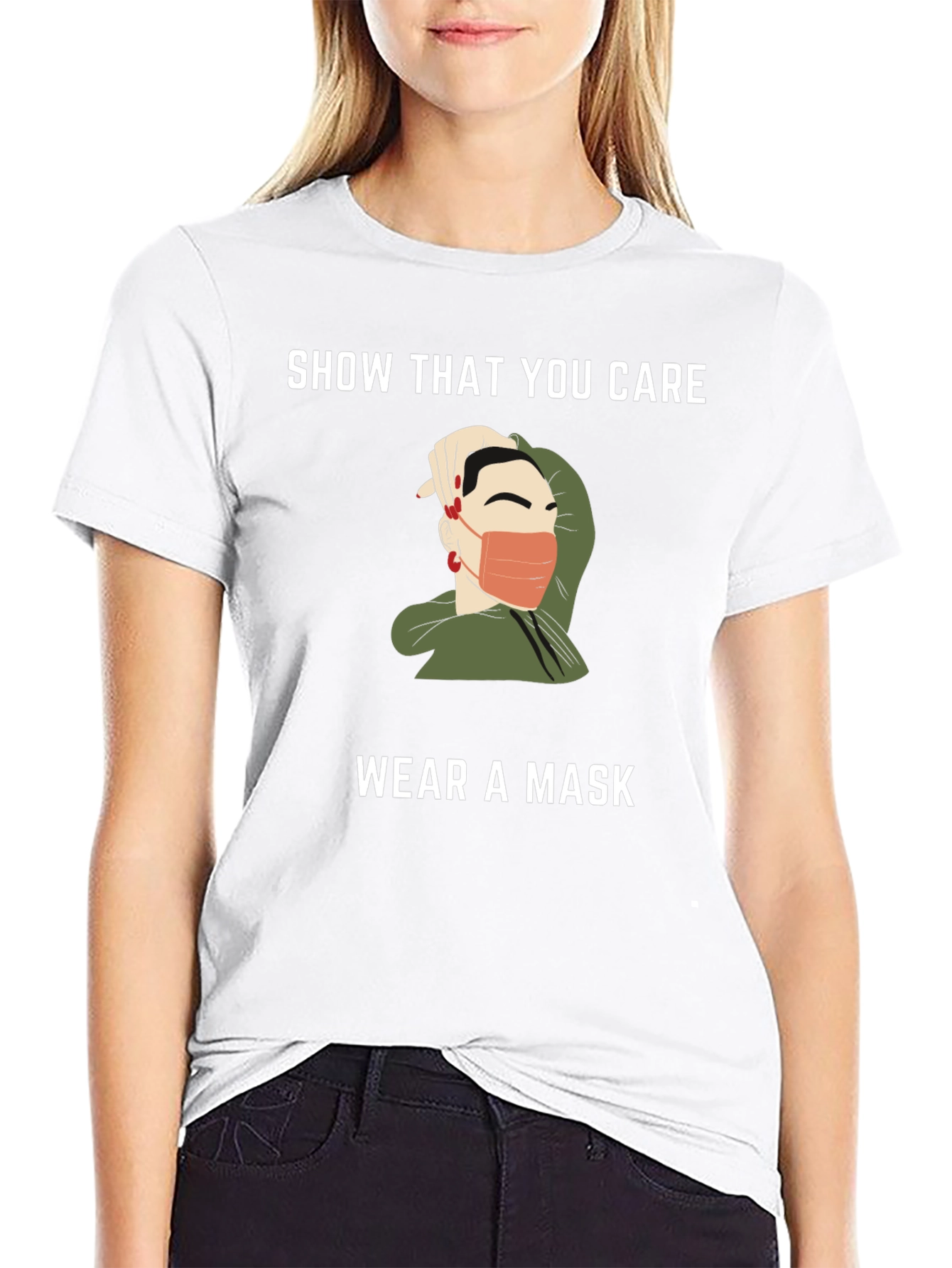 Show You Care Wear a Mask Graphic T-Shirt