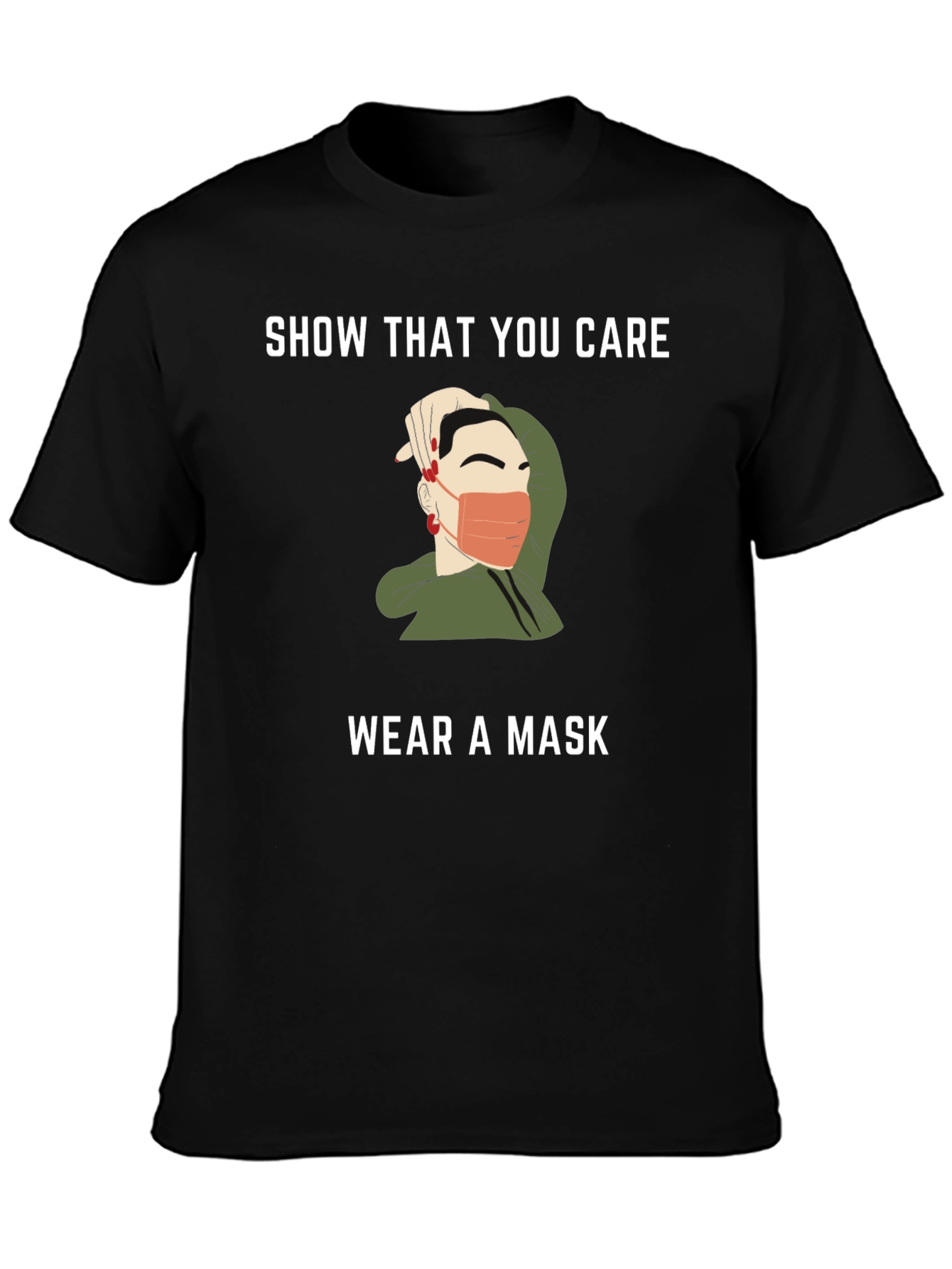 Show You Care Wear a Mask Graphic T-Shirt