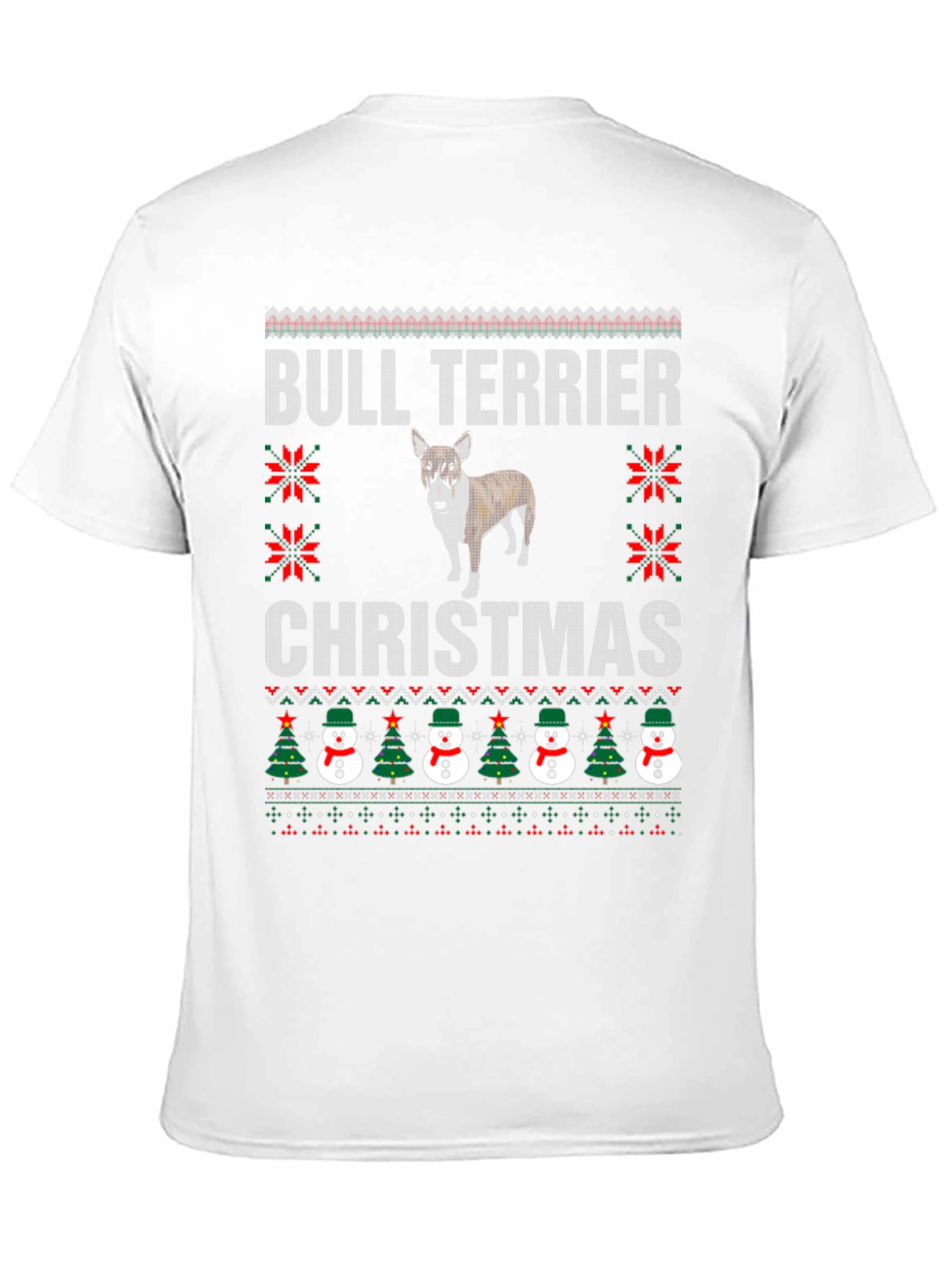 Bull Terrier Christmas Ugly Sweater T-Shirt