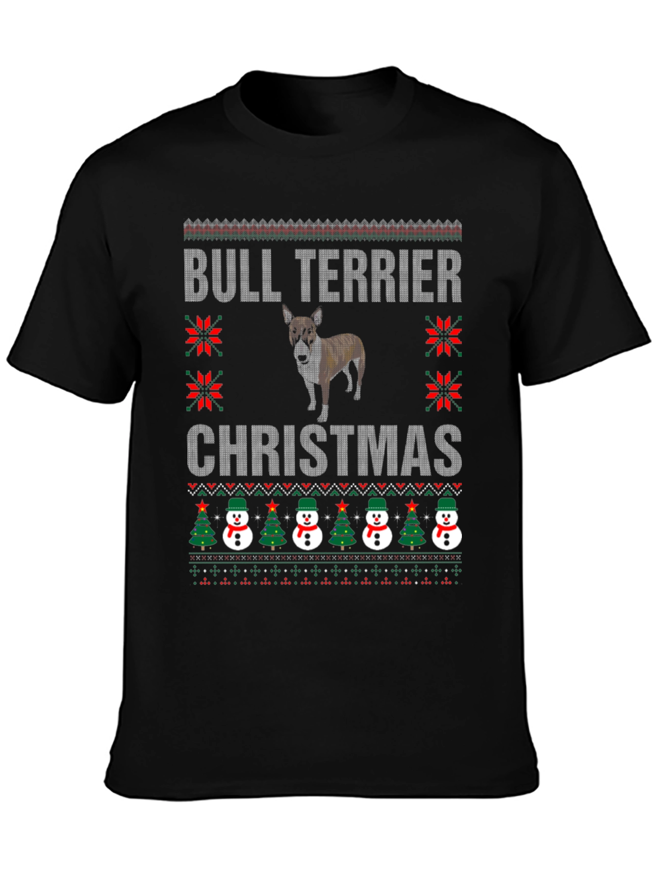 Bull Terrier Christmas Ugly Sweater T-Shirt