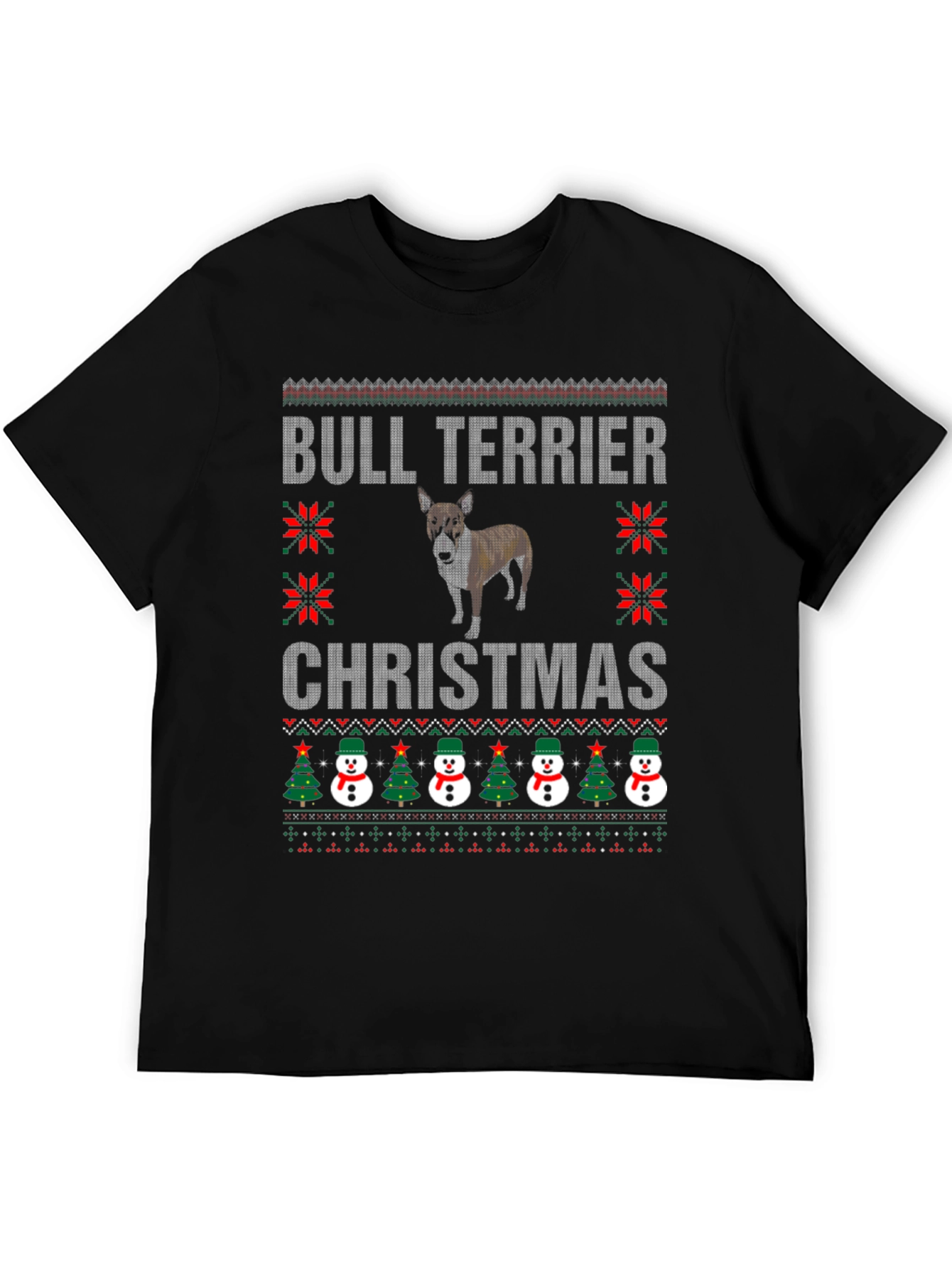 Bull Terrier Christmas Ugly Sweater T-Shirt