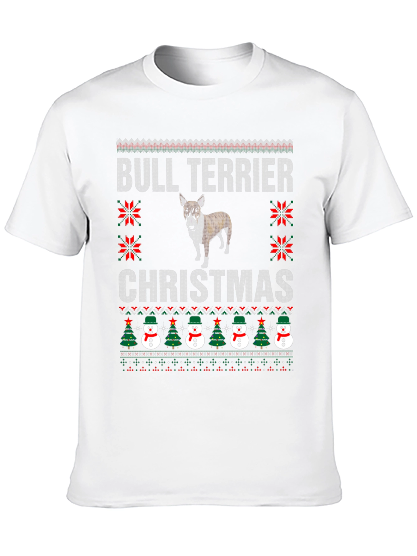 Bull Terrier Christmas Ugly Sweater T-Shirt