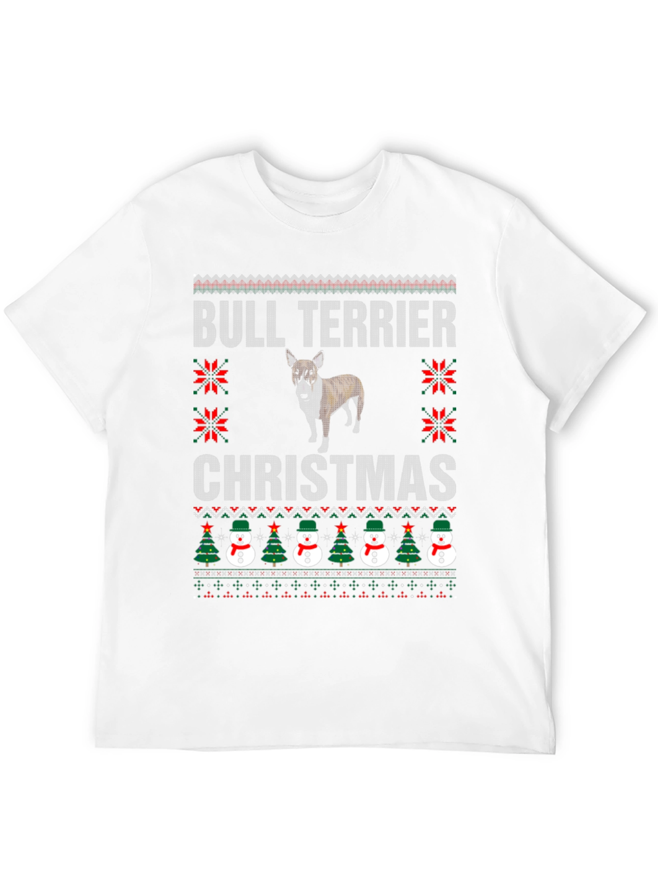 Bull Terrier Christmas Ugly Sweater T-Shirt