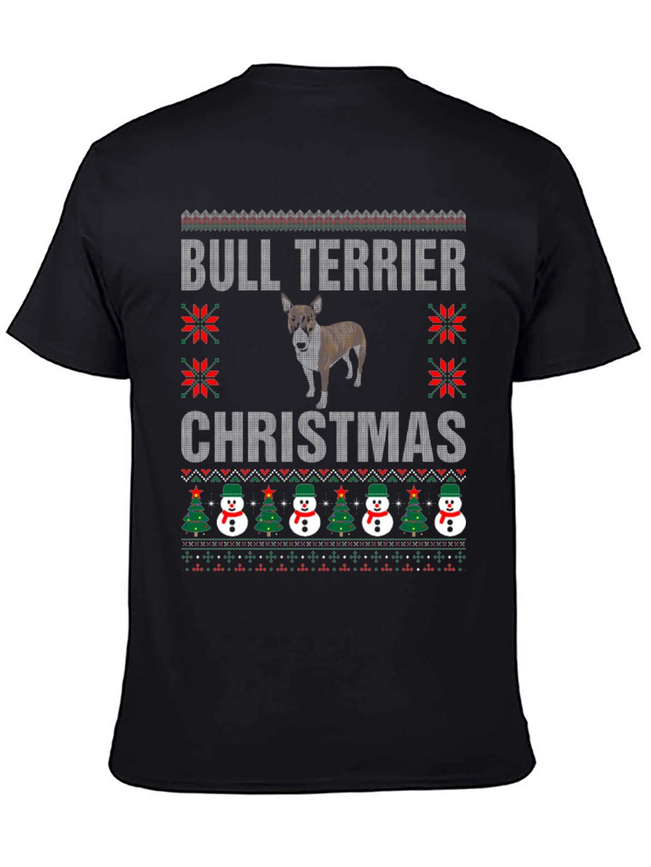 Bull Terrier Christmas Ugly Sweater T-Shirt